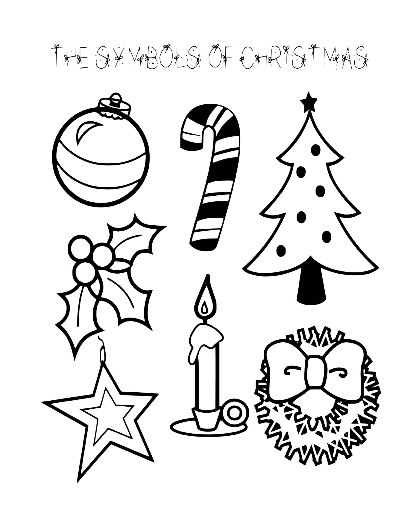   Symboles de Noël faciles pour enfants en hiver 