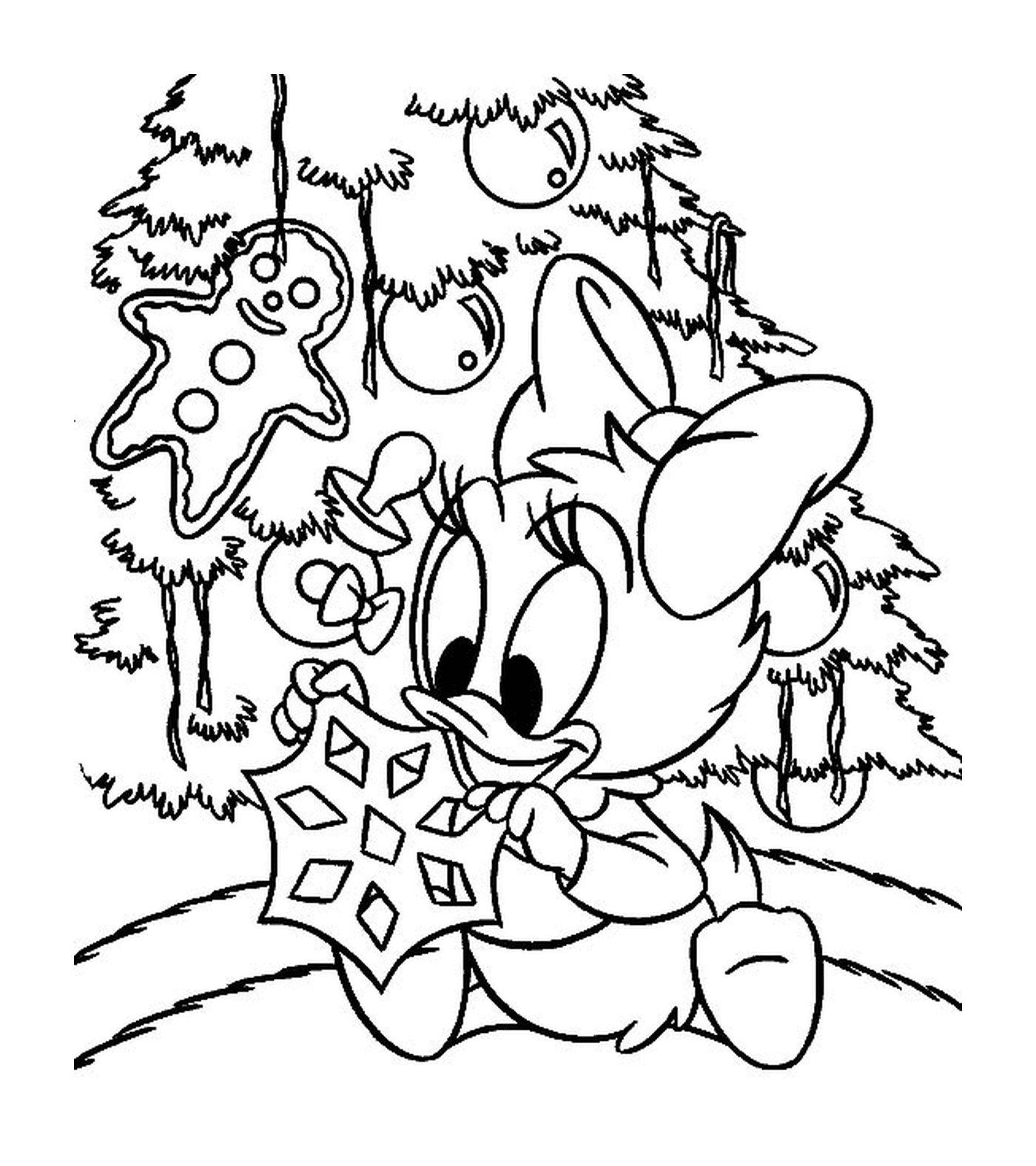   Minnie Mouse avec parapluie 