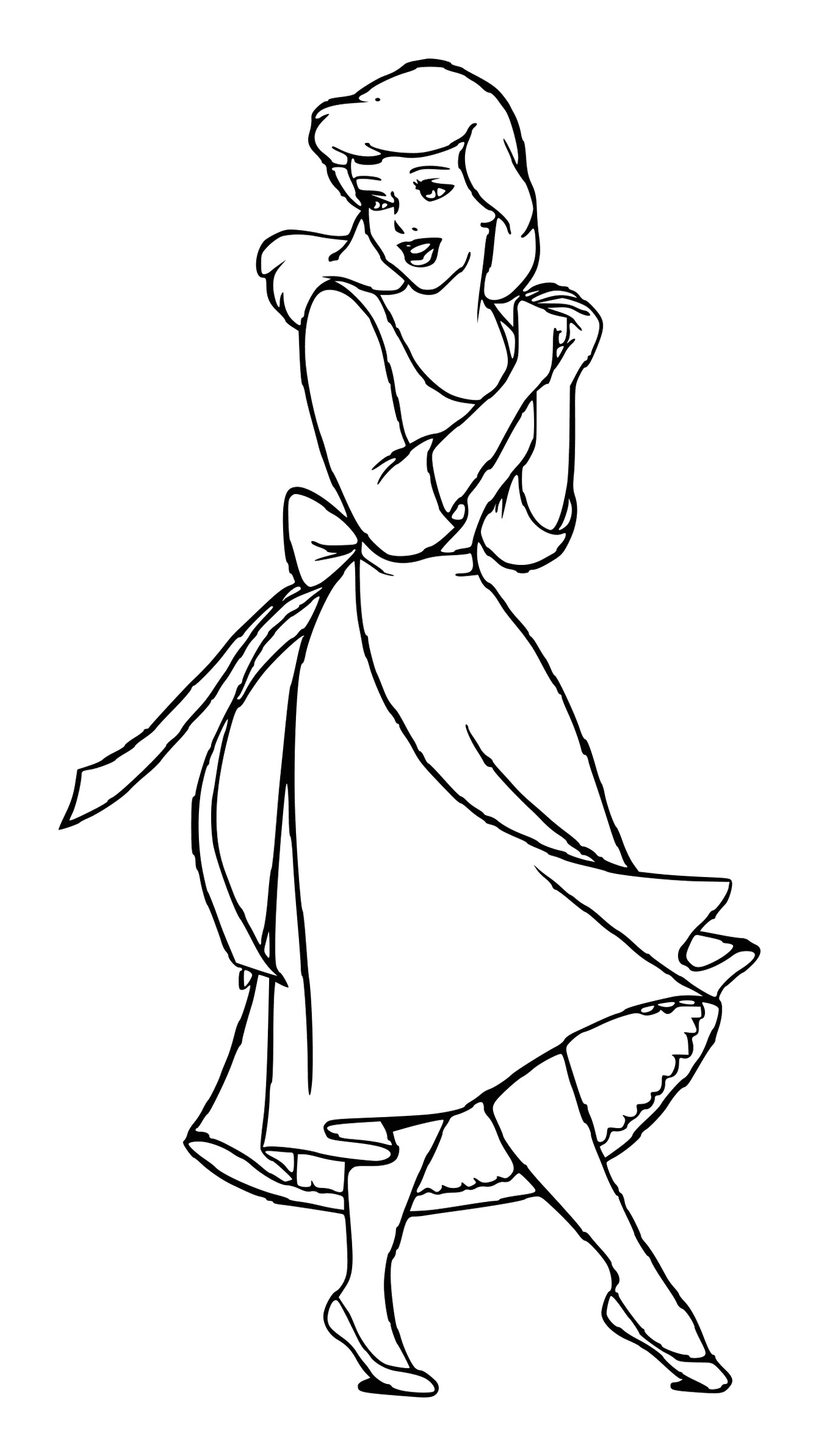   Une femme en robe 