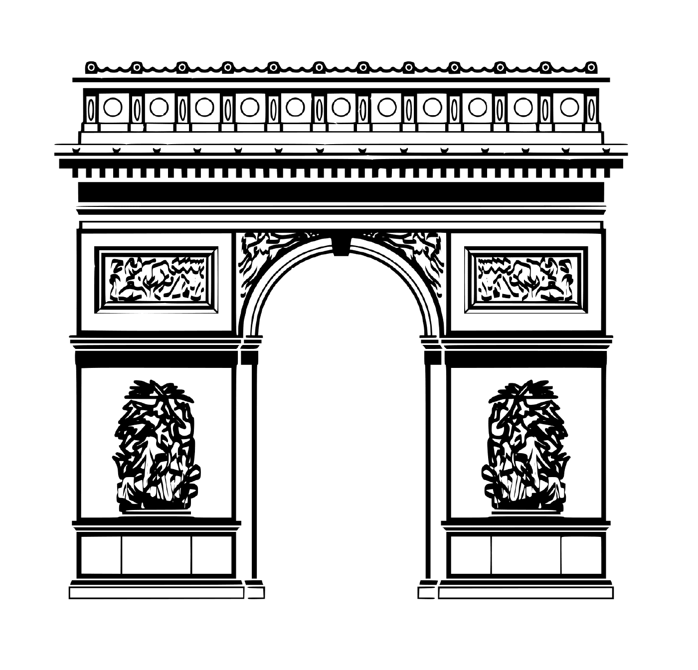   Ville Paris Arc de Triomphe 