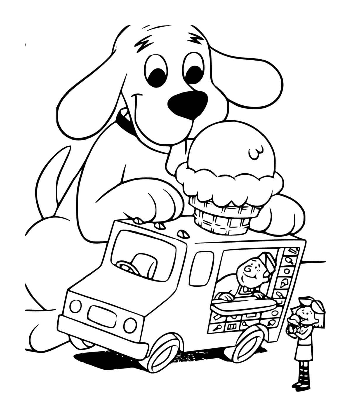   Clifford adore la crème glacée 