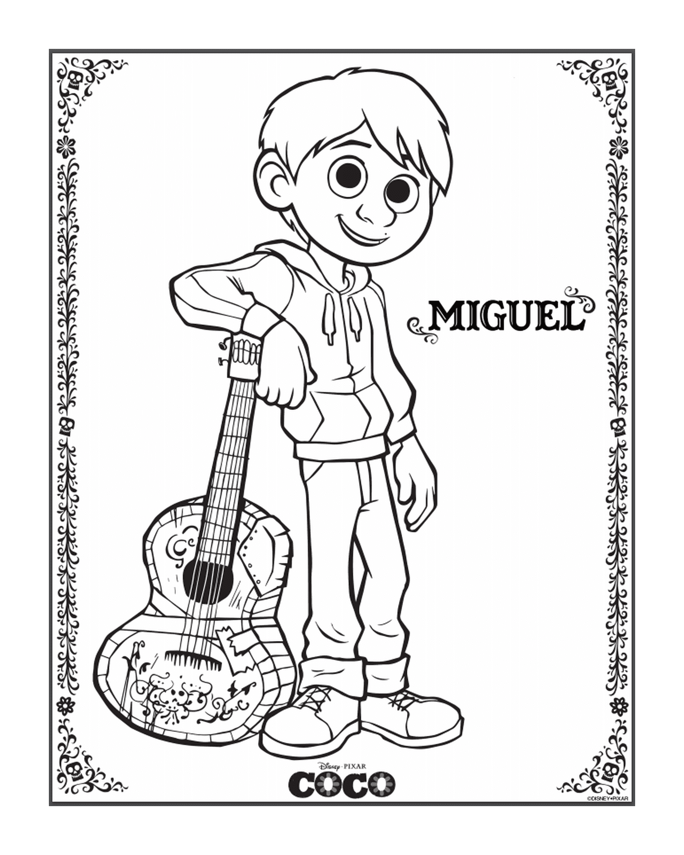   Miguel dans Coco, le film de Disney 