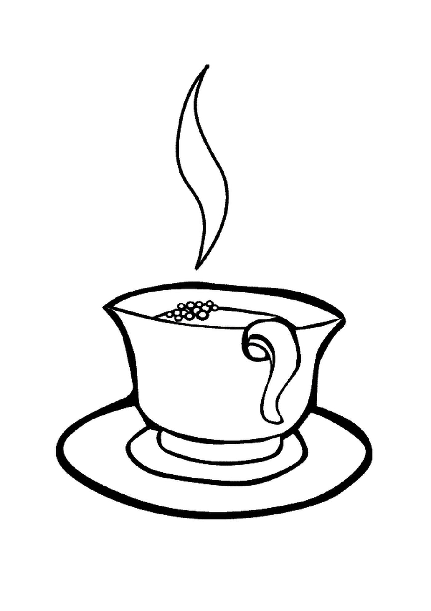   Une simple tasse de café 