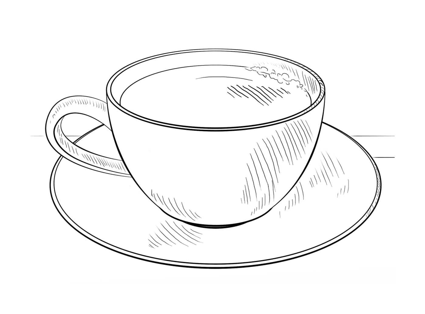   Un café : cappuccino, café au lait, latte 