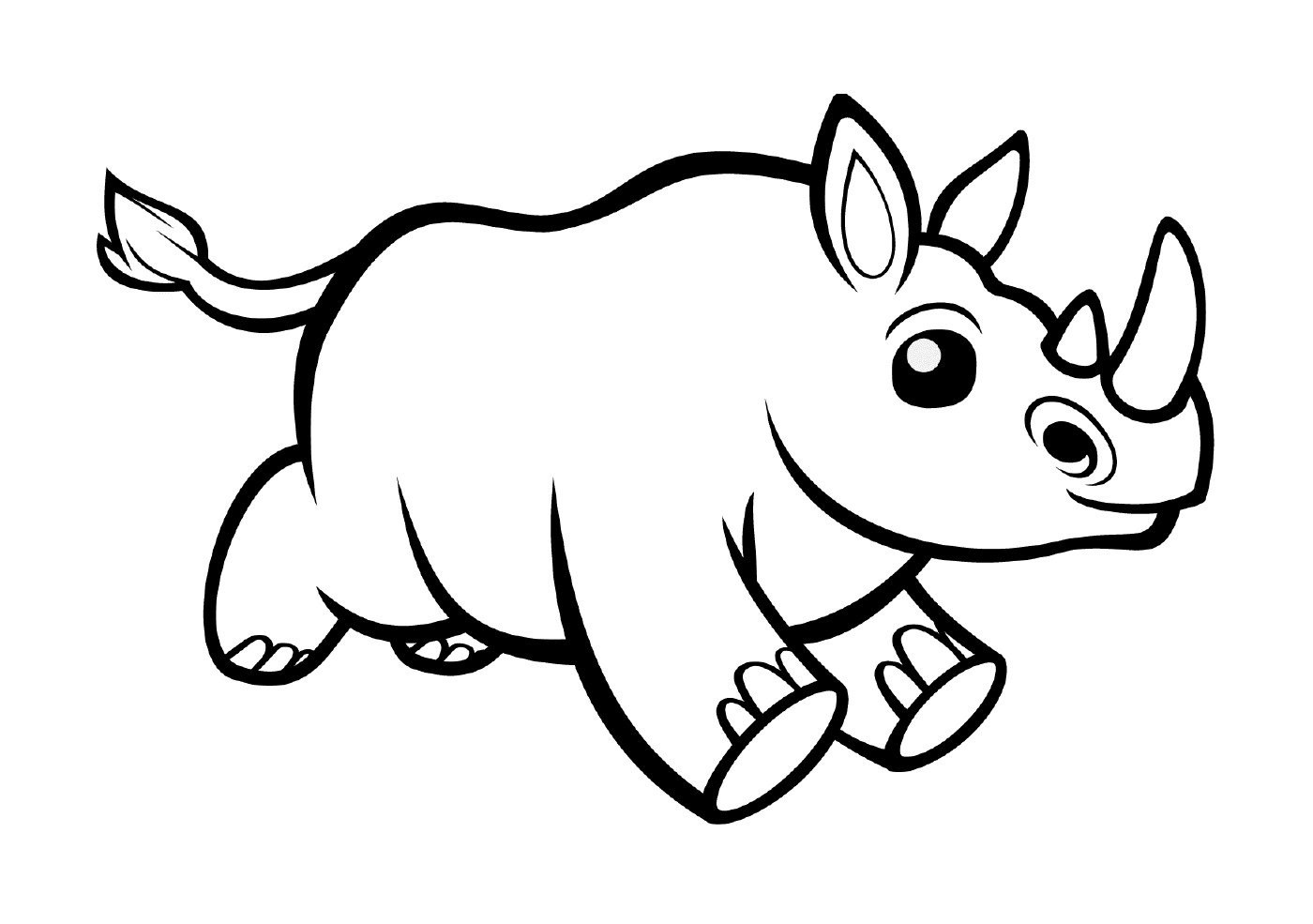   Un animal ressemblant à un rhinocéros 