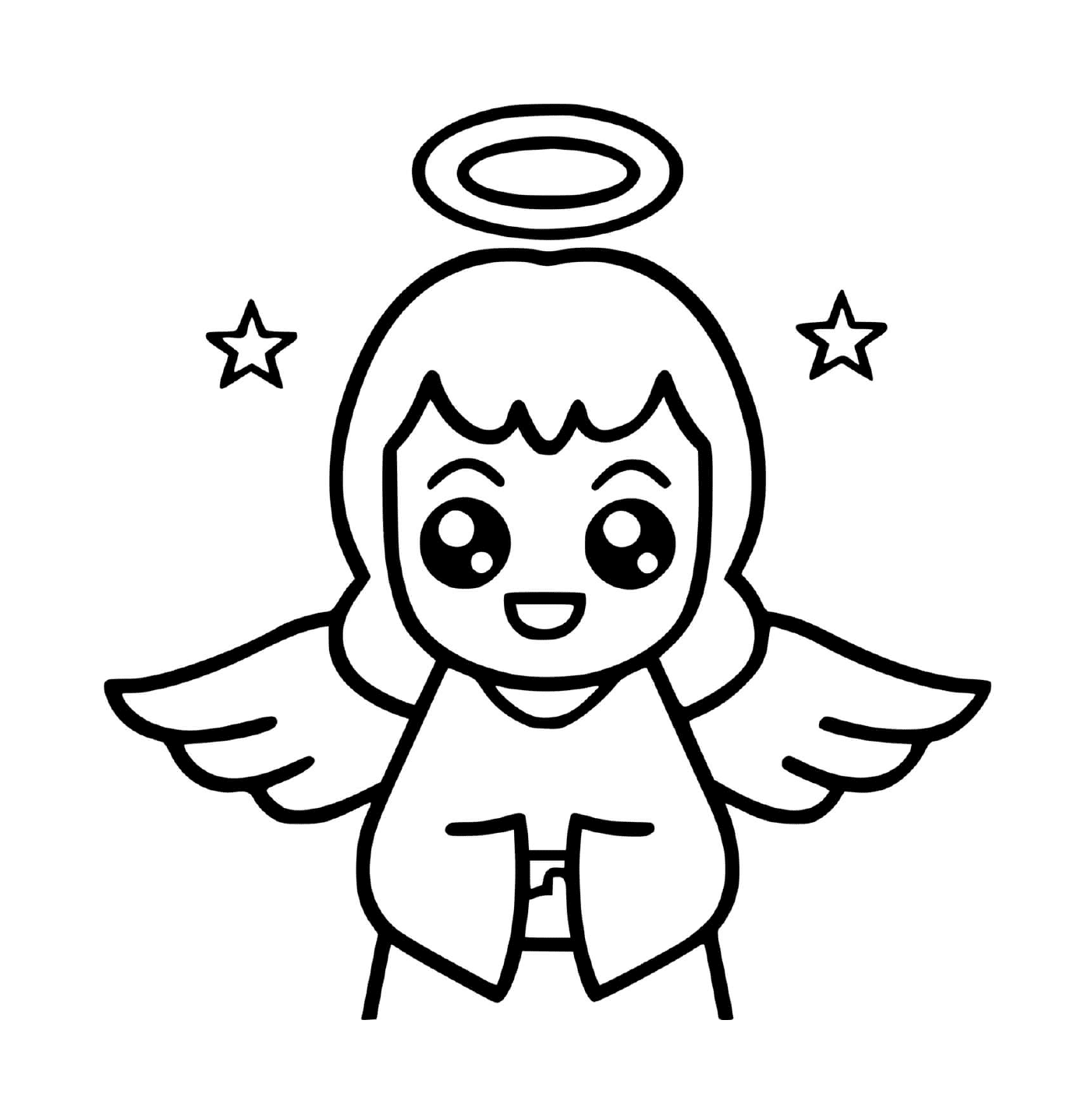   Un ange avec une auréole 