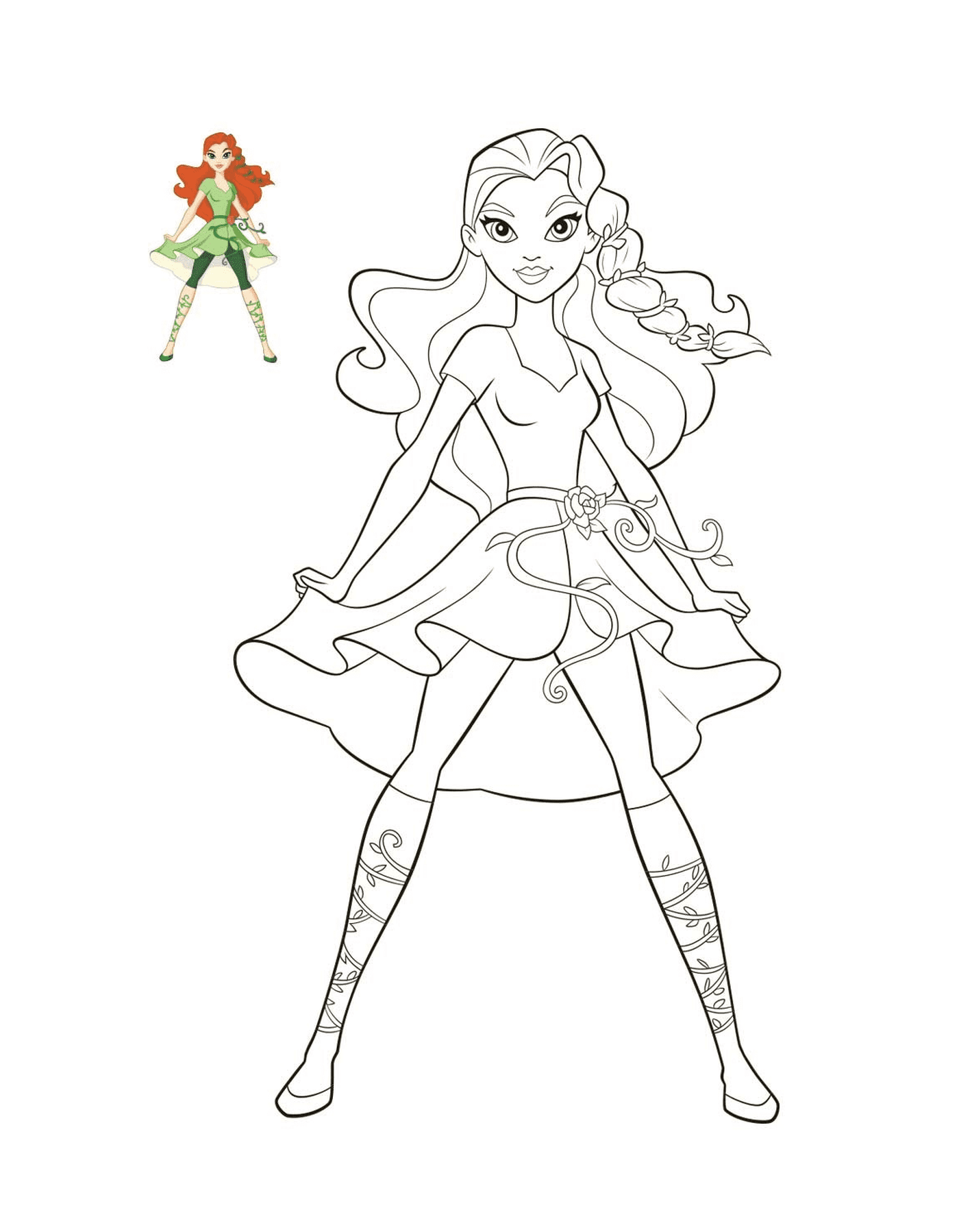   Poison Ivy des DC Super Hero Girls en robe 