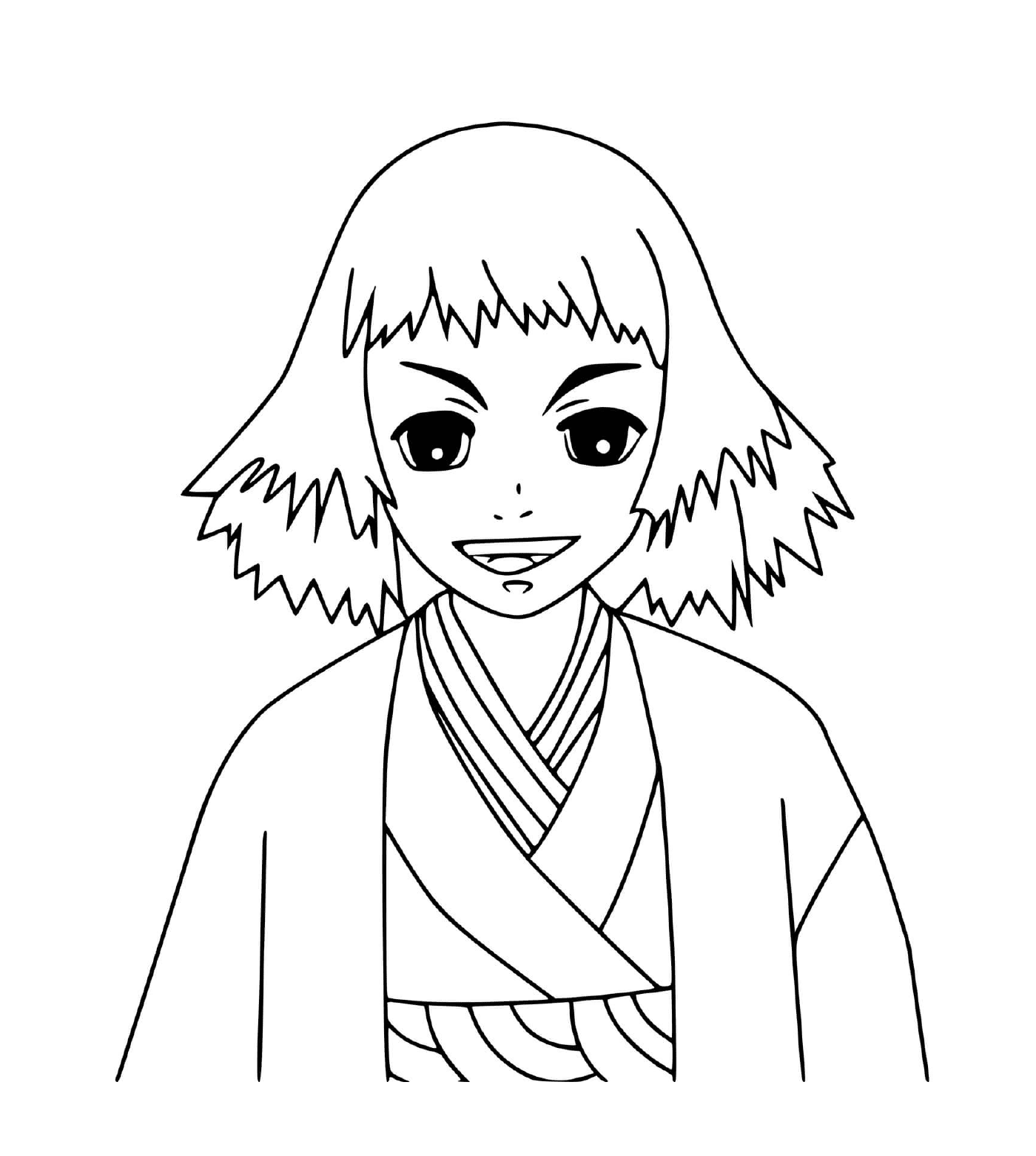   Susamaru porte un kimono 