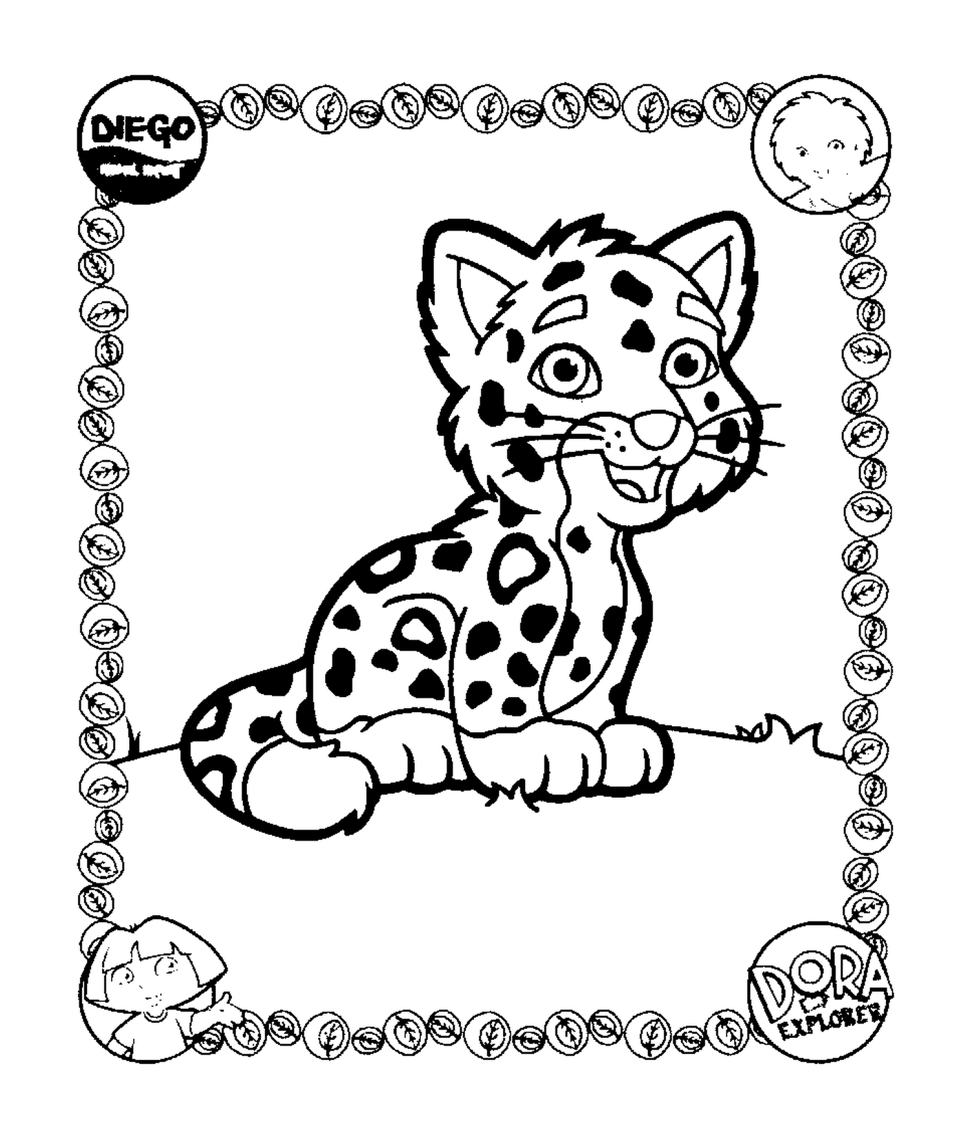   Un léopard cub 