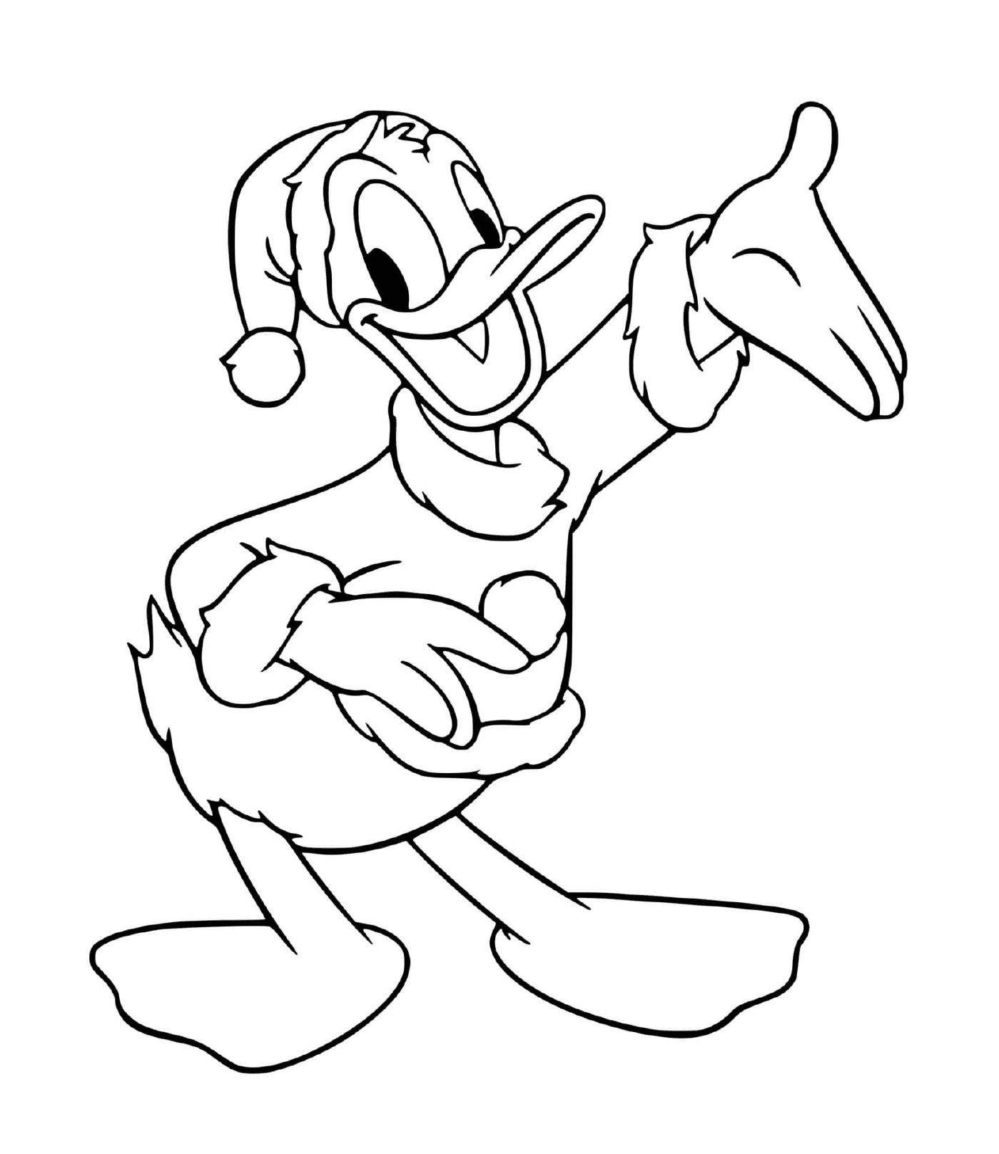   Donald Duck en Père Noël 
