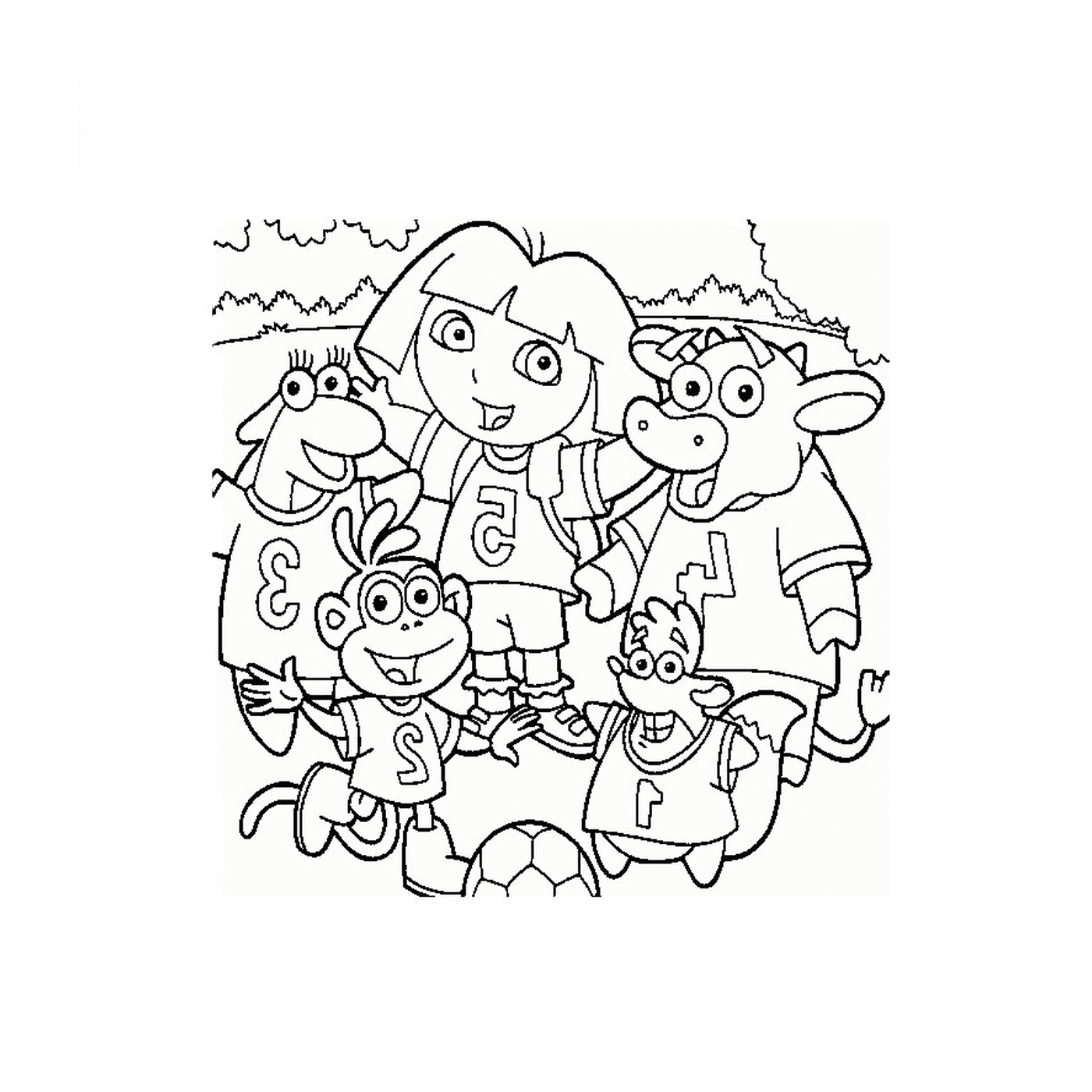   Dora et ses amis passent du bon temps 
