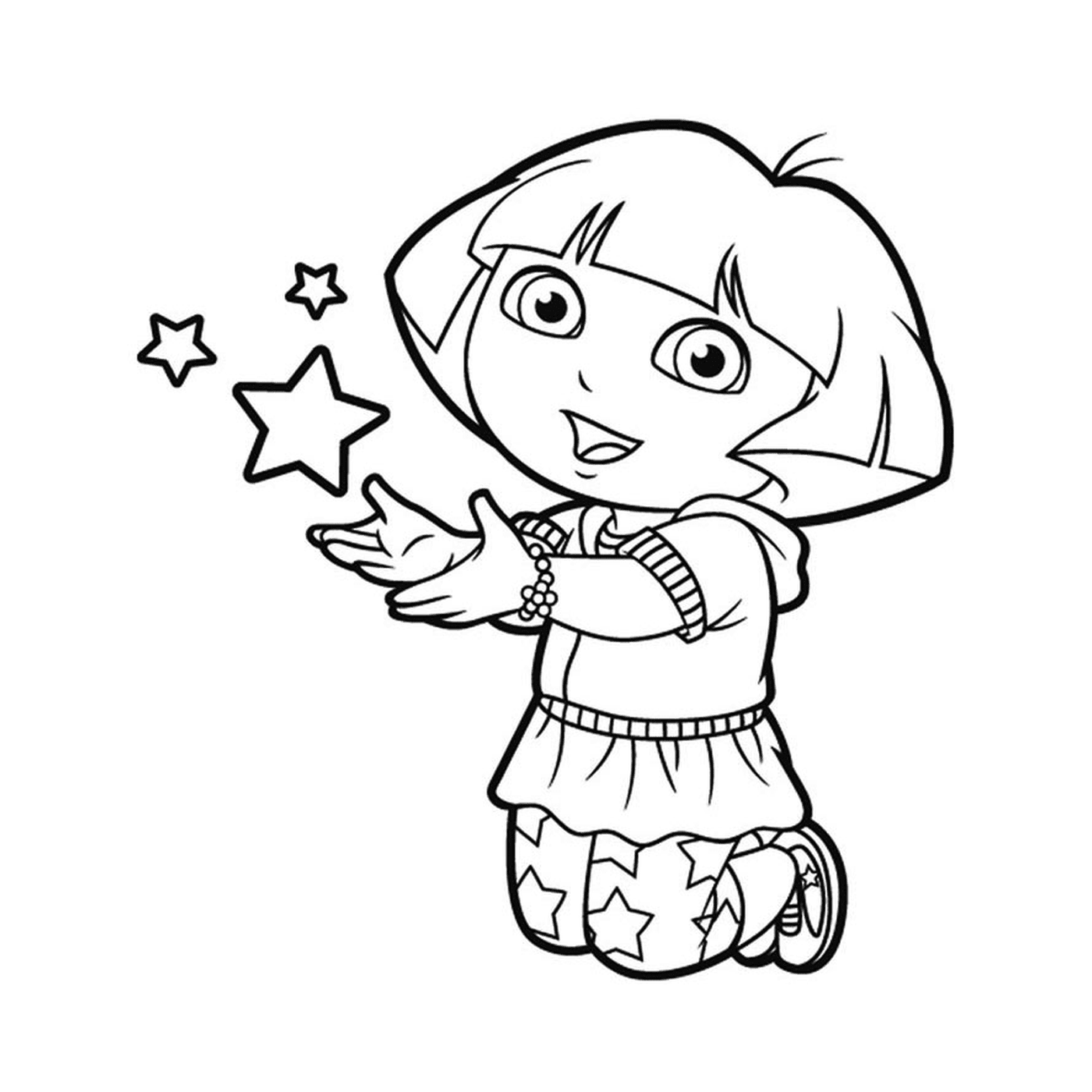   Dora tient une étoile 
