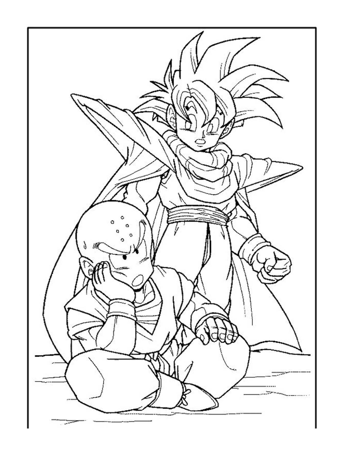   Goku et Krillin, duo de Dragon Ball Z 