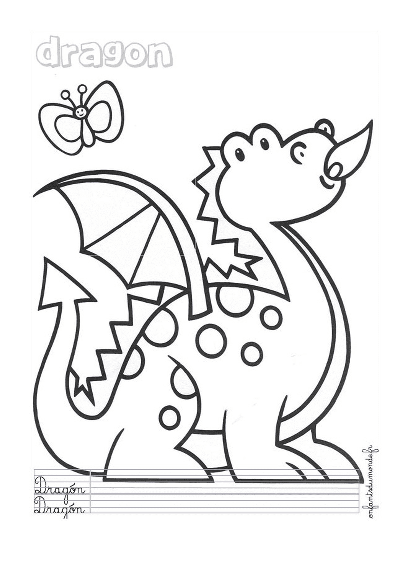   Dragon pour les enfants en maternelle 