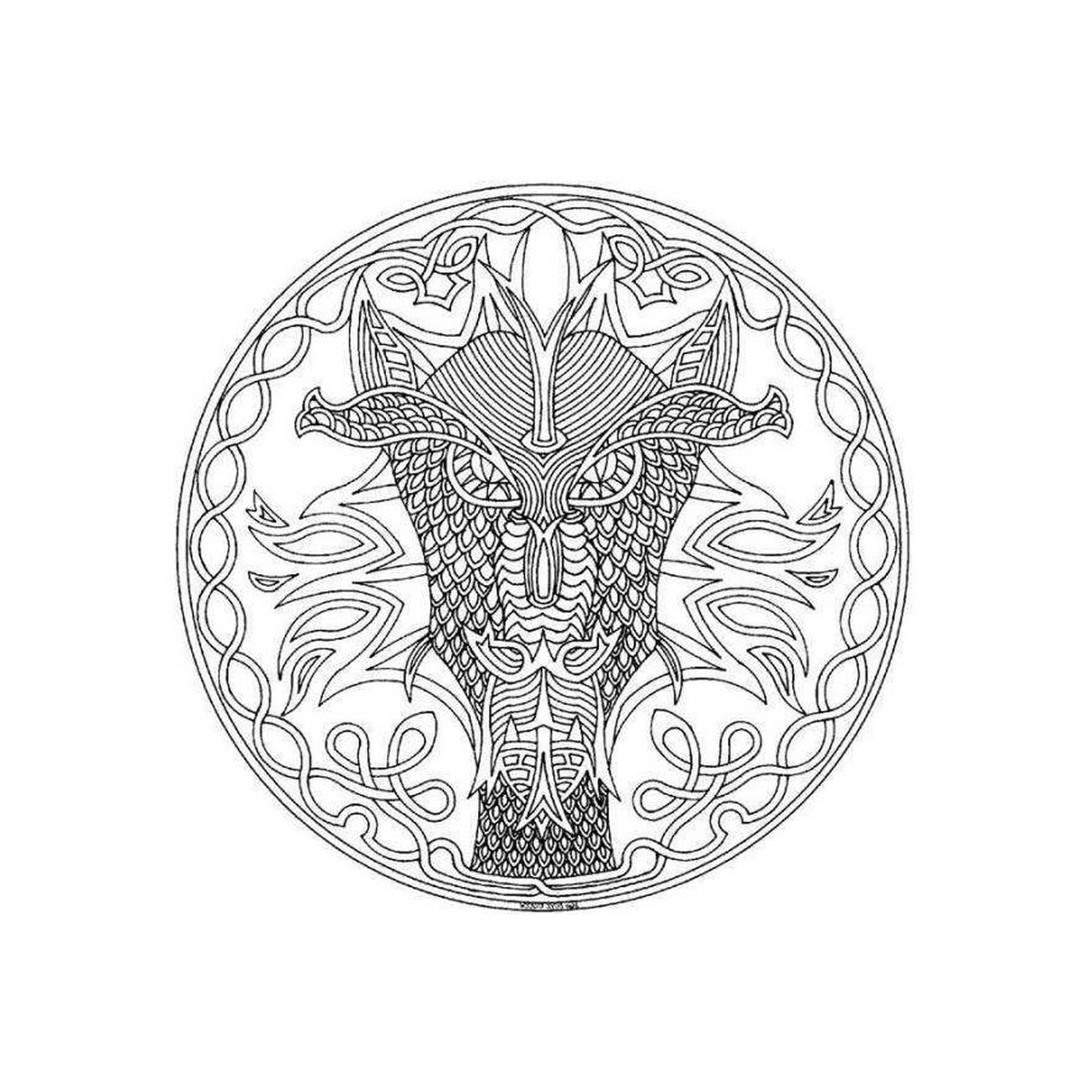   Mandala de dragon 