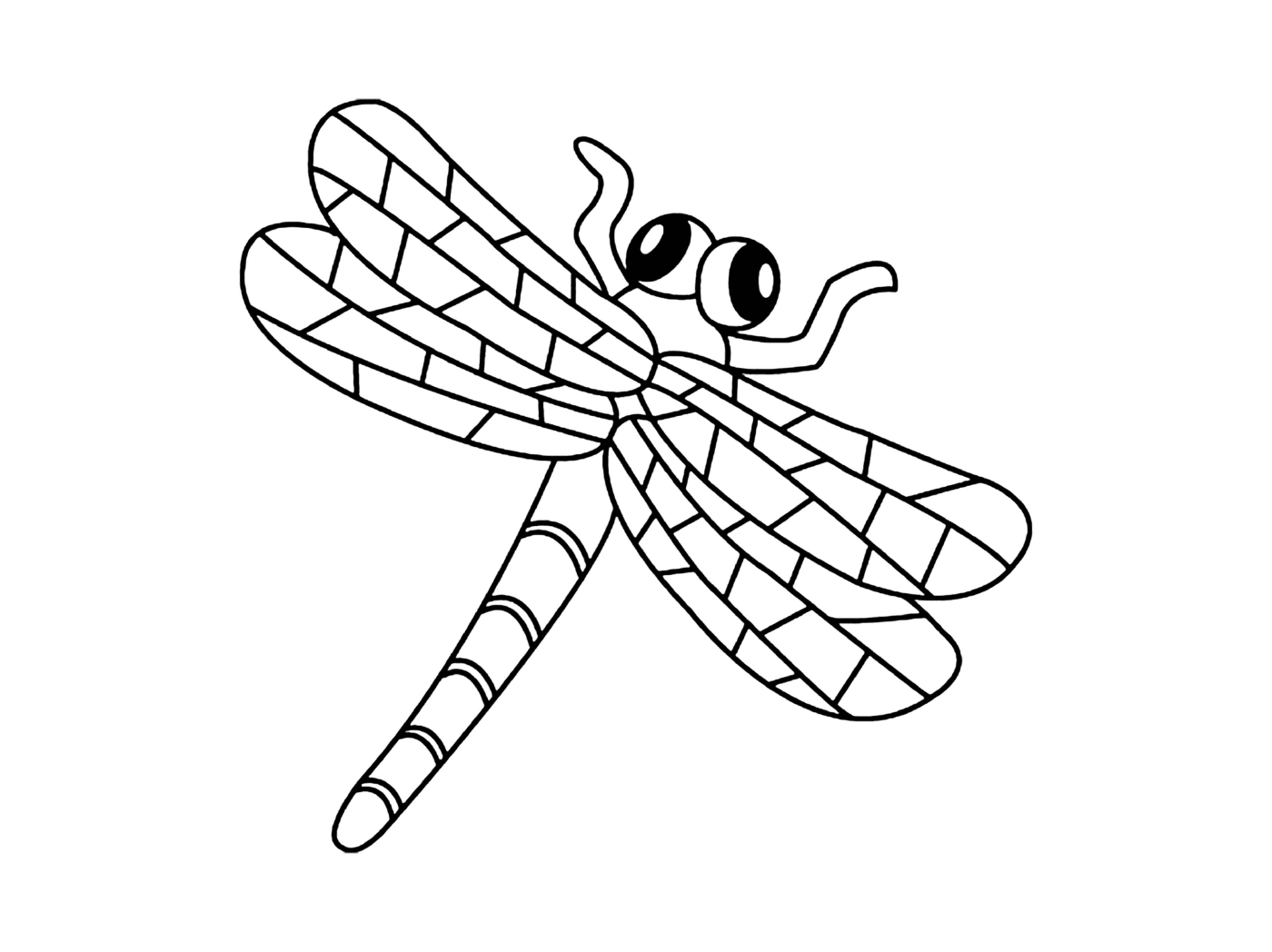   Facile : La libellule en maternelle 