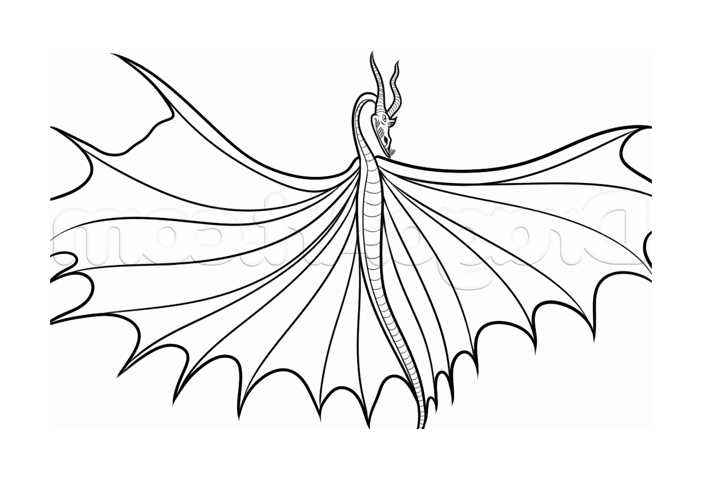   Timberjack, un dragon avec les ailes déployées 