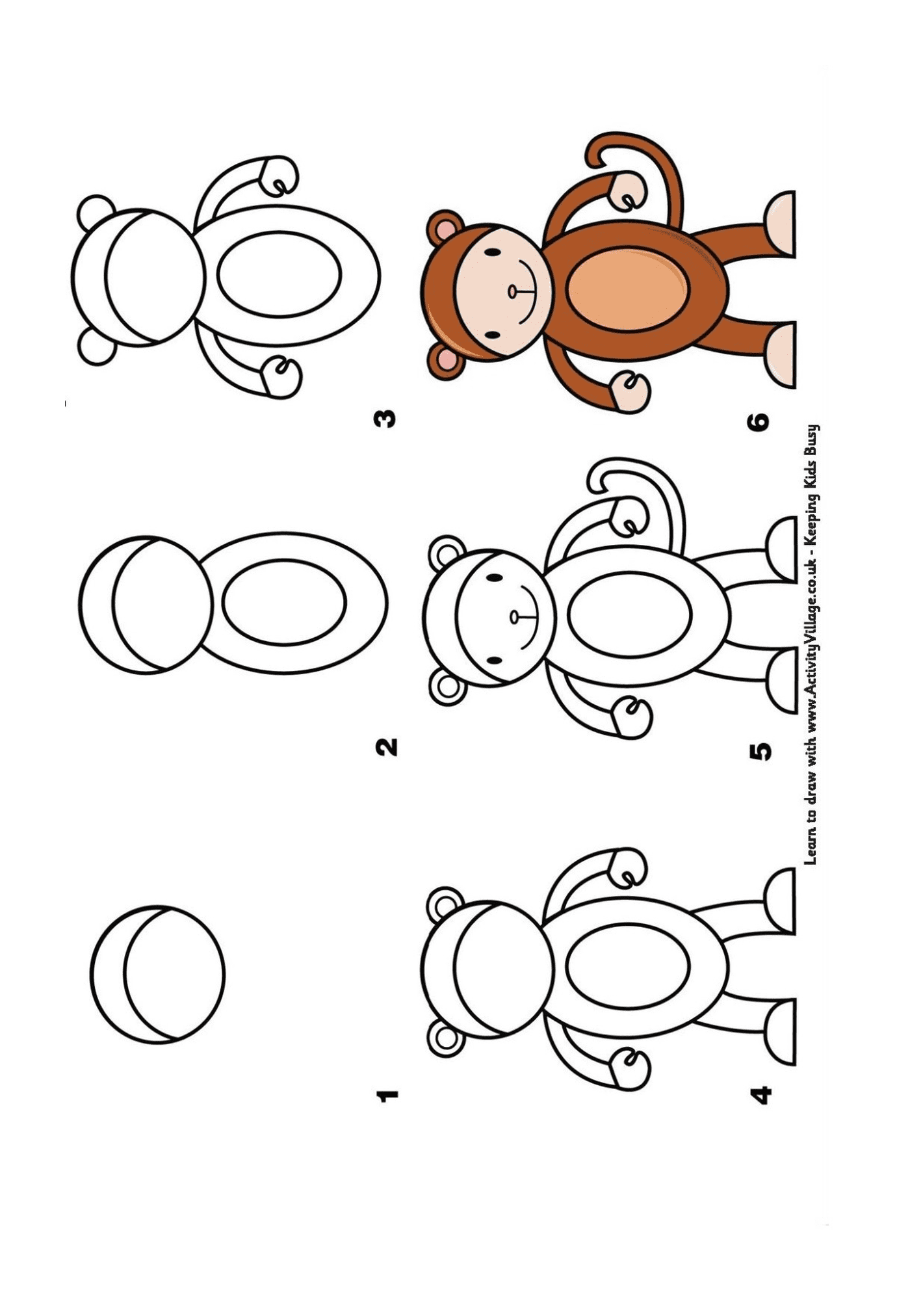   Comment dessiner un singe étape par étape 