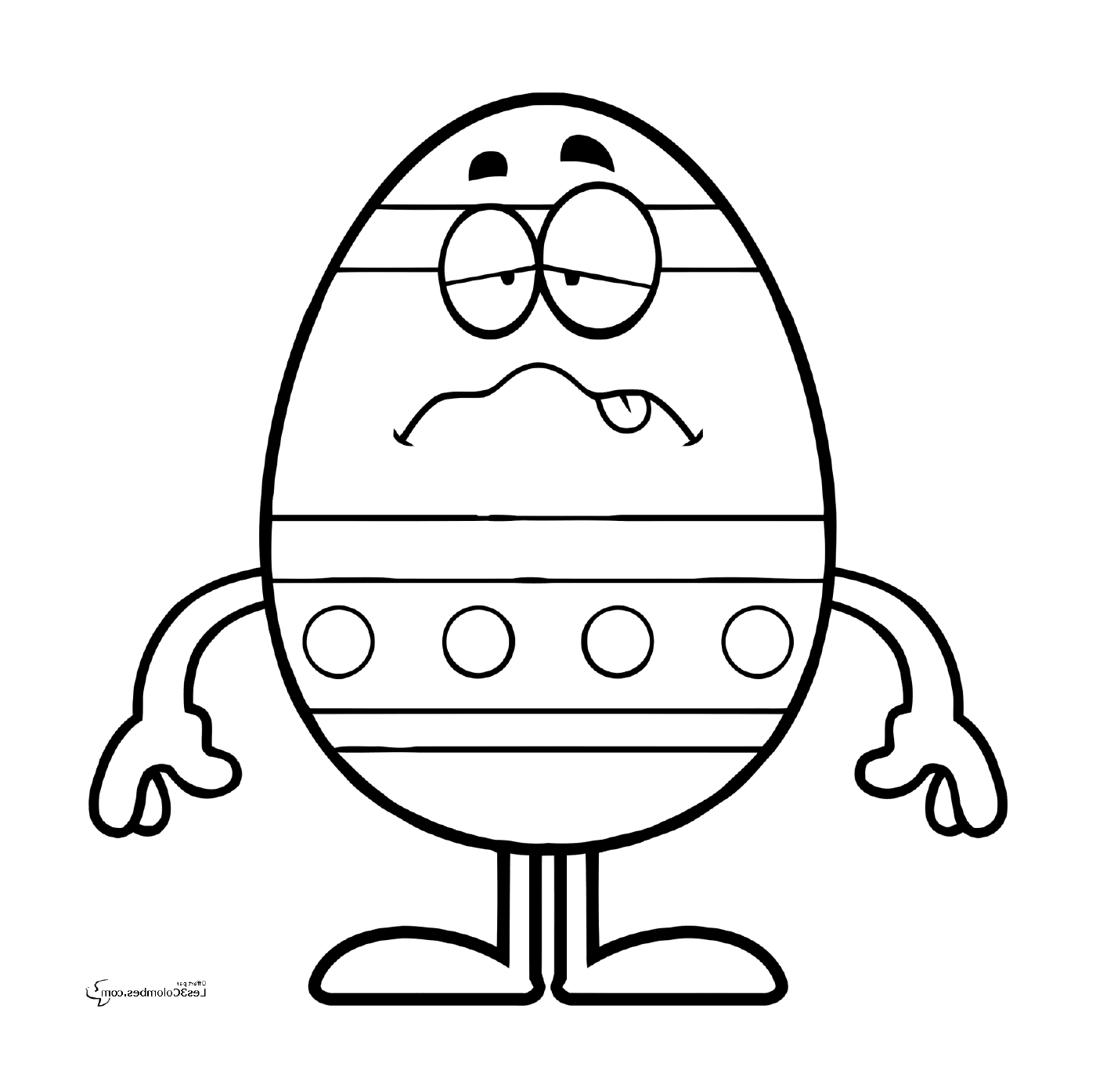   Pâques 196, un œuf de Pâques triste 