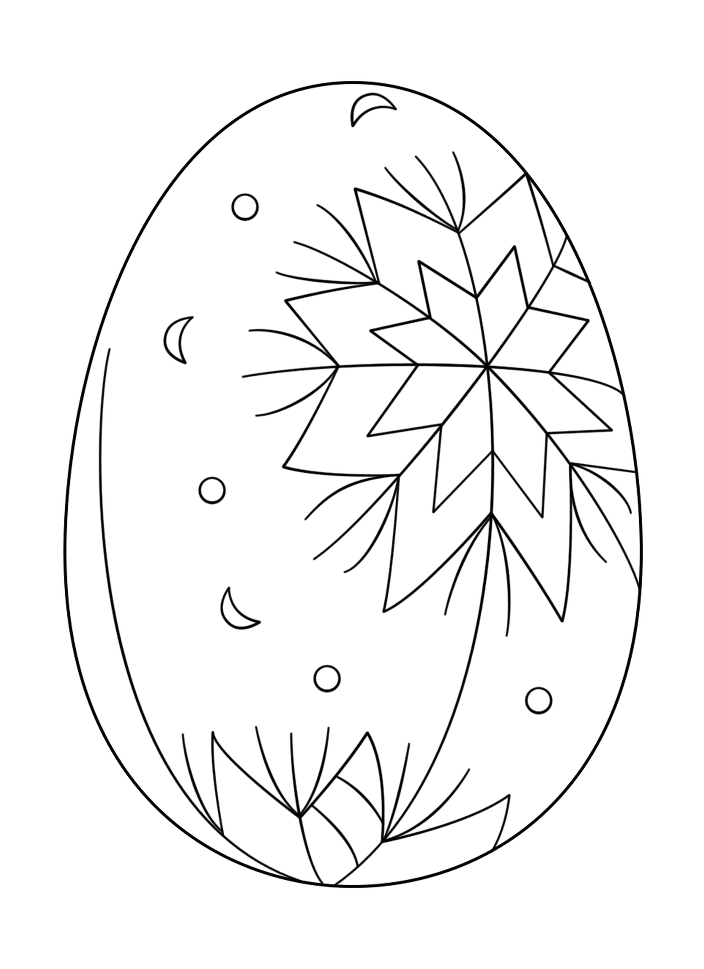   Oeuf de Pâques avec motif abstrait_2 
