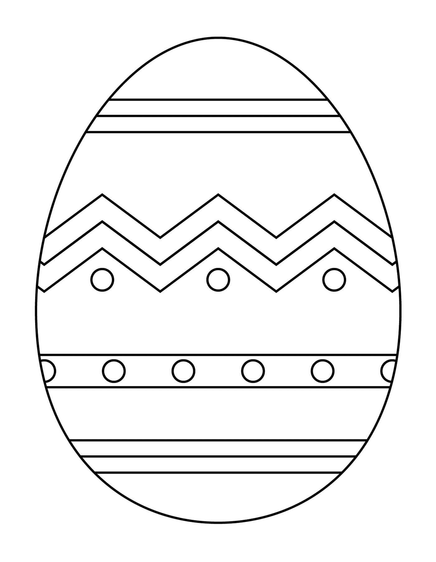   Oeuf de Pâques avec motif abstrait 1 