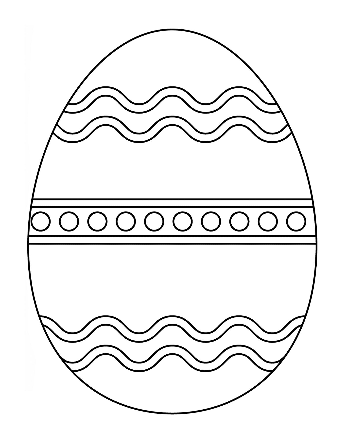   Oeuf de Pâques avec motif abstrait 3 