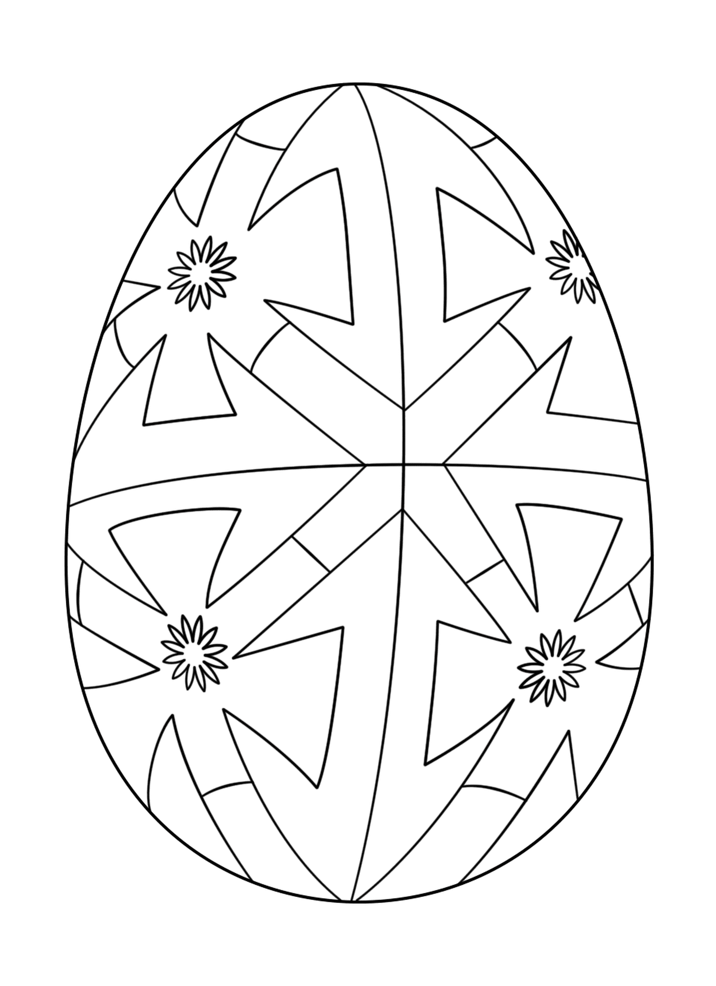   Oeuf de Pâques géométrique 