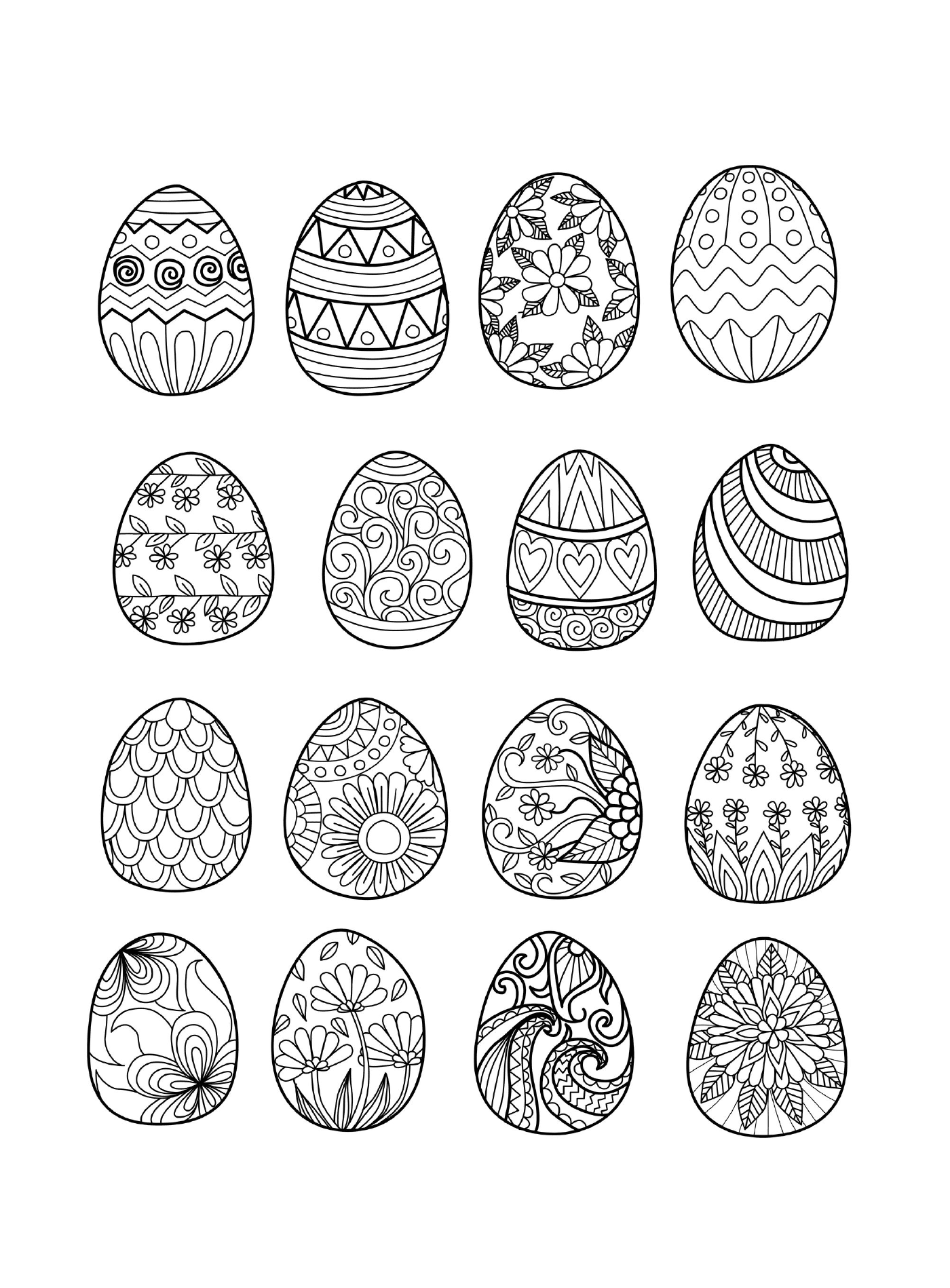   Ensemble d'œufs de Pâques pour adultes 