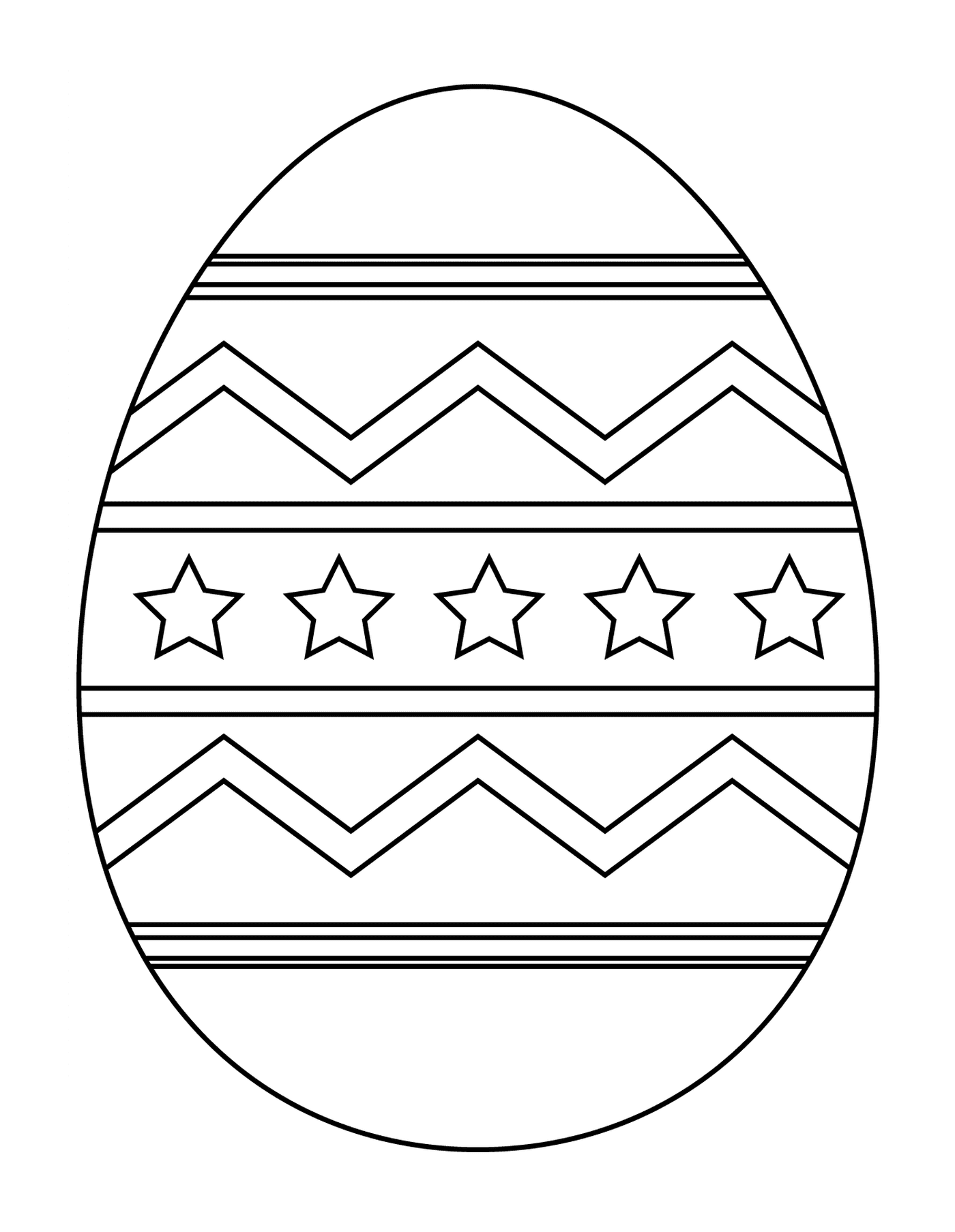   Oeuf de Pâques avec motif abstrait 2 