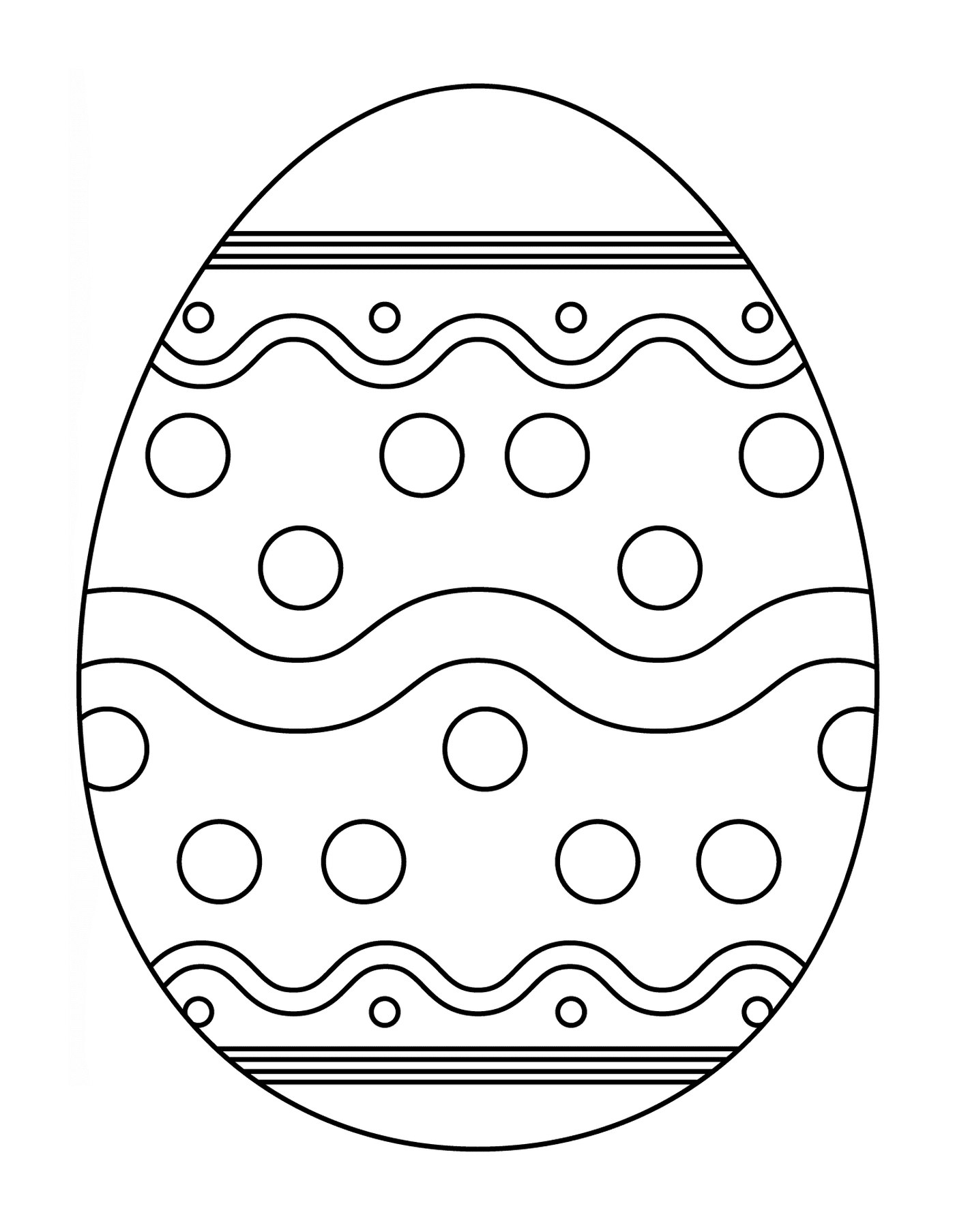   Oeuf de Pâques avec motif abstrait 4 