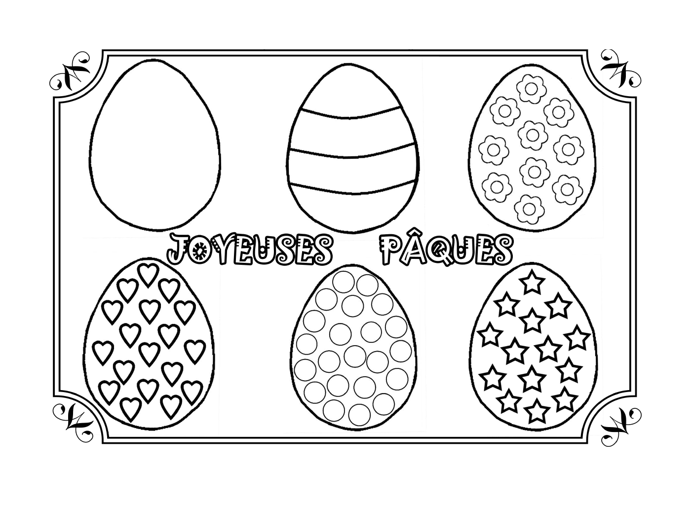   De magnifiques motifs d'œufs 