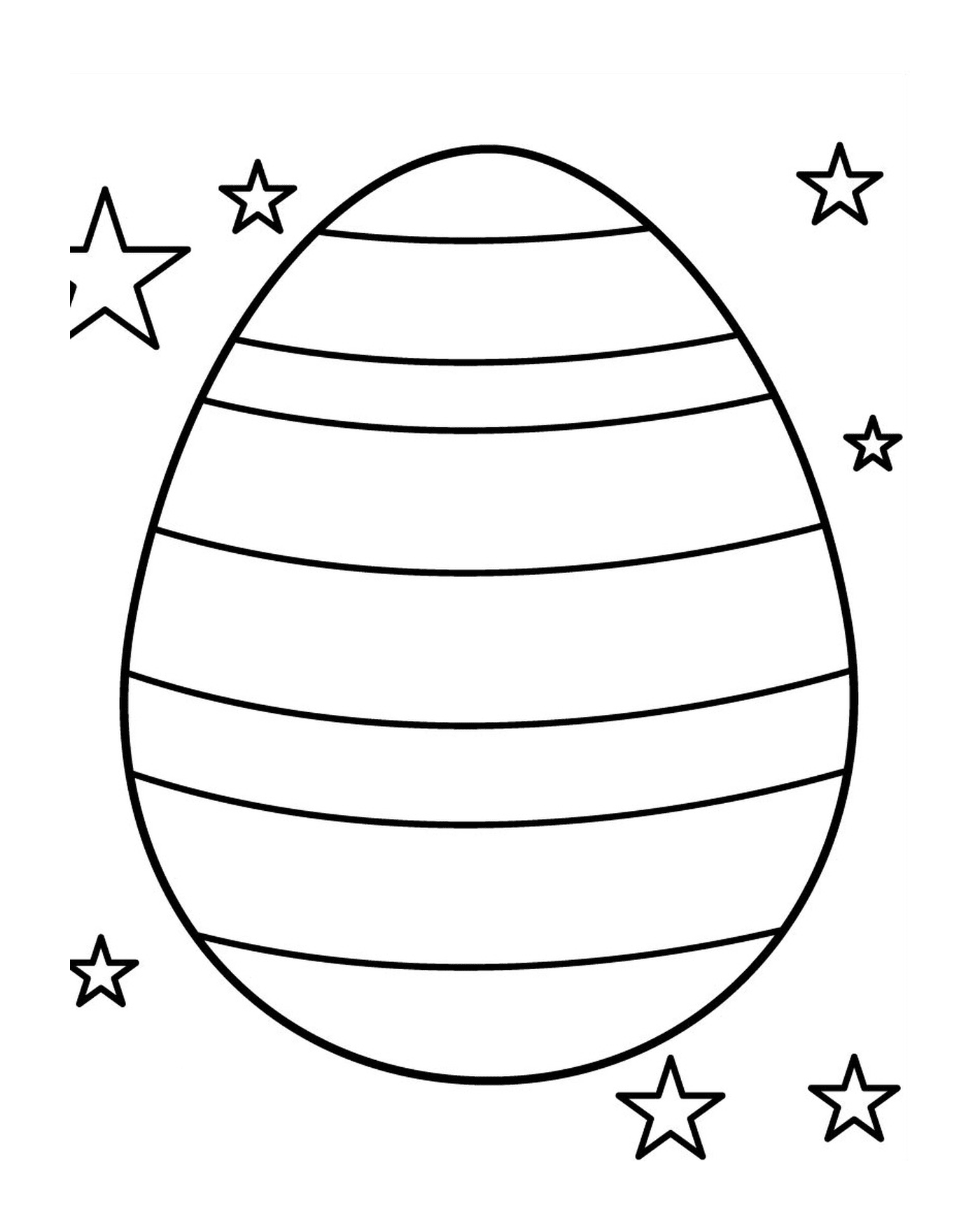   Un œuf de Pâques étoilé 