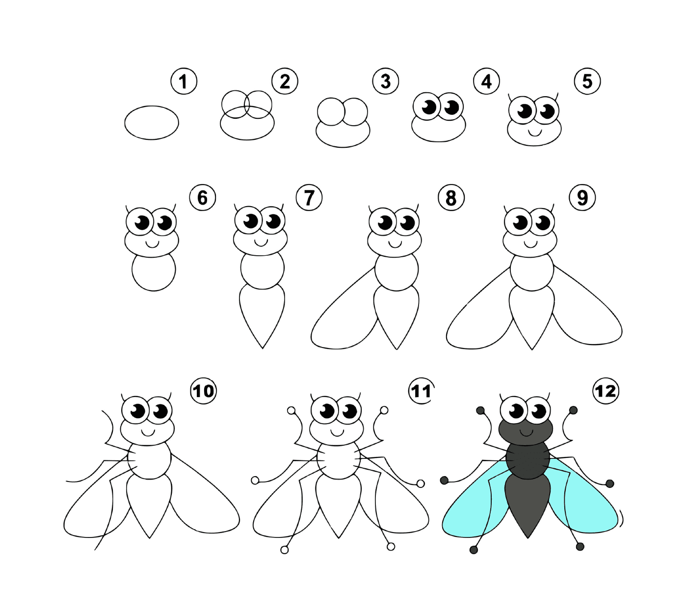   Comment dessiner une mouche facilement 