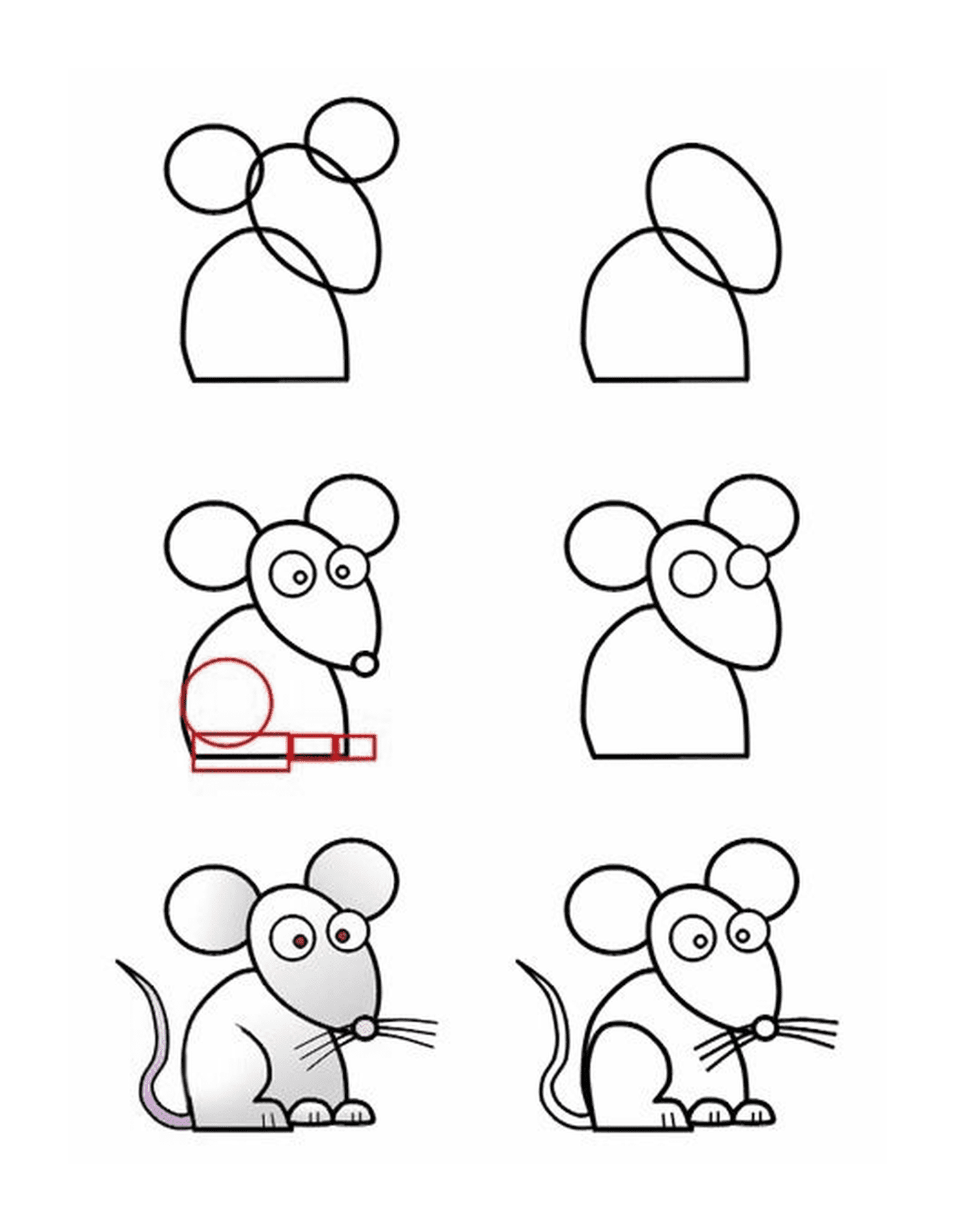   Comment dessiner une souris facilement 