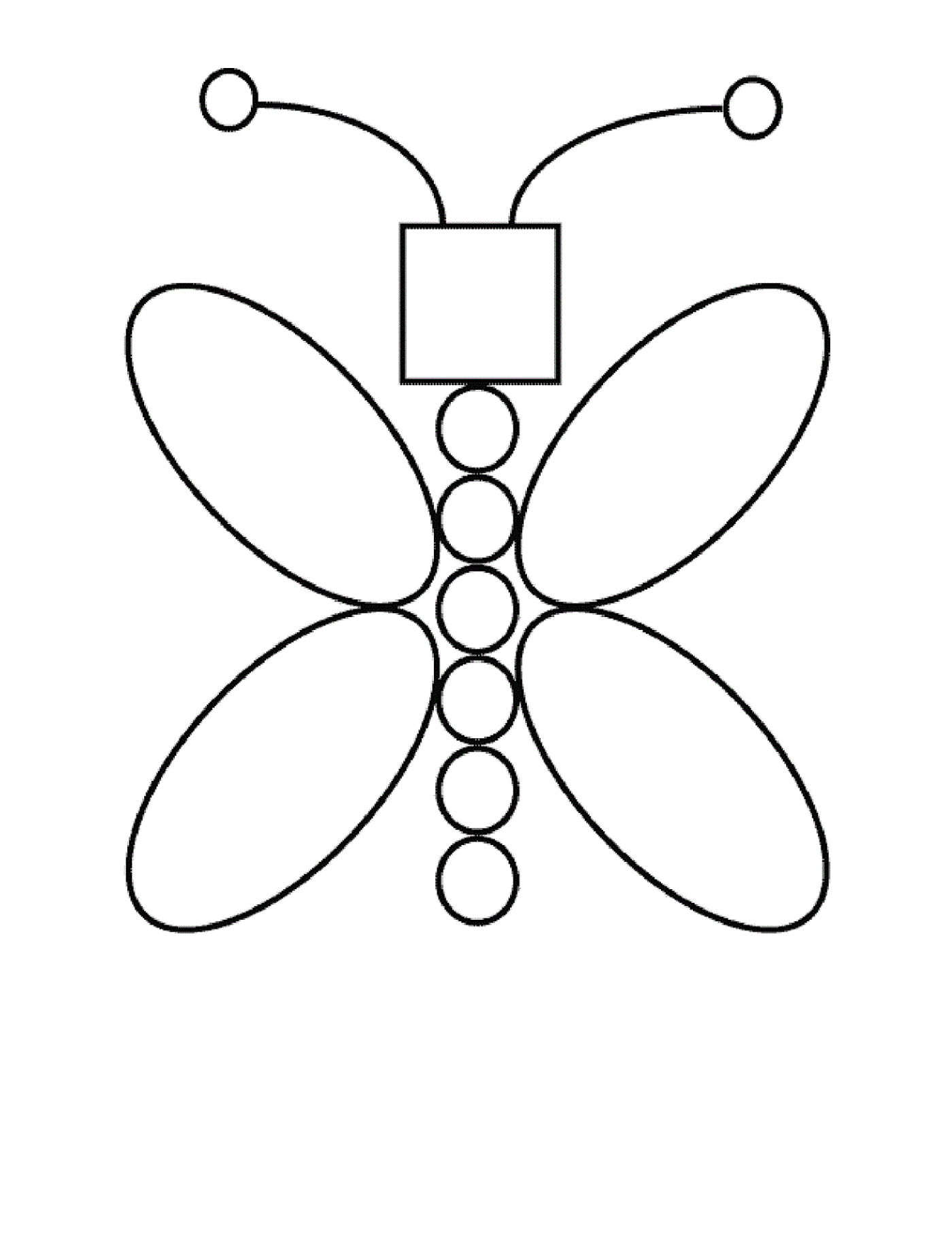   Papillon avec des cercles 