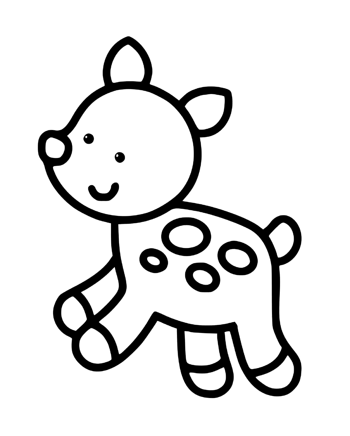   Un animal mignon facile à dessiner pour les enfants de 2 ans 