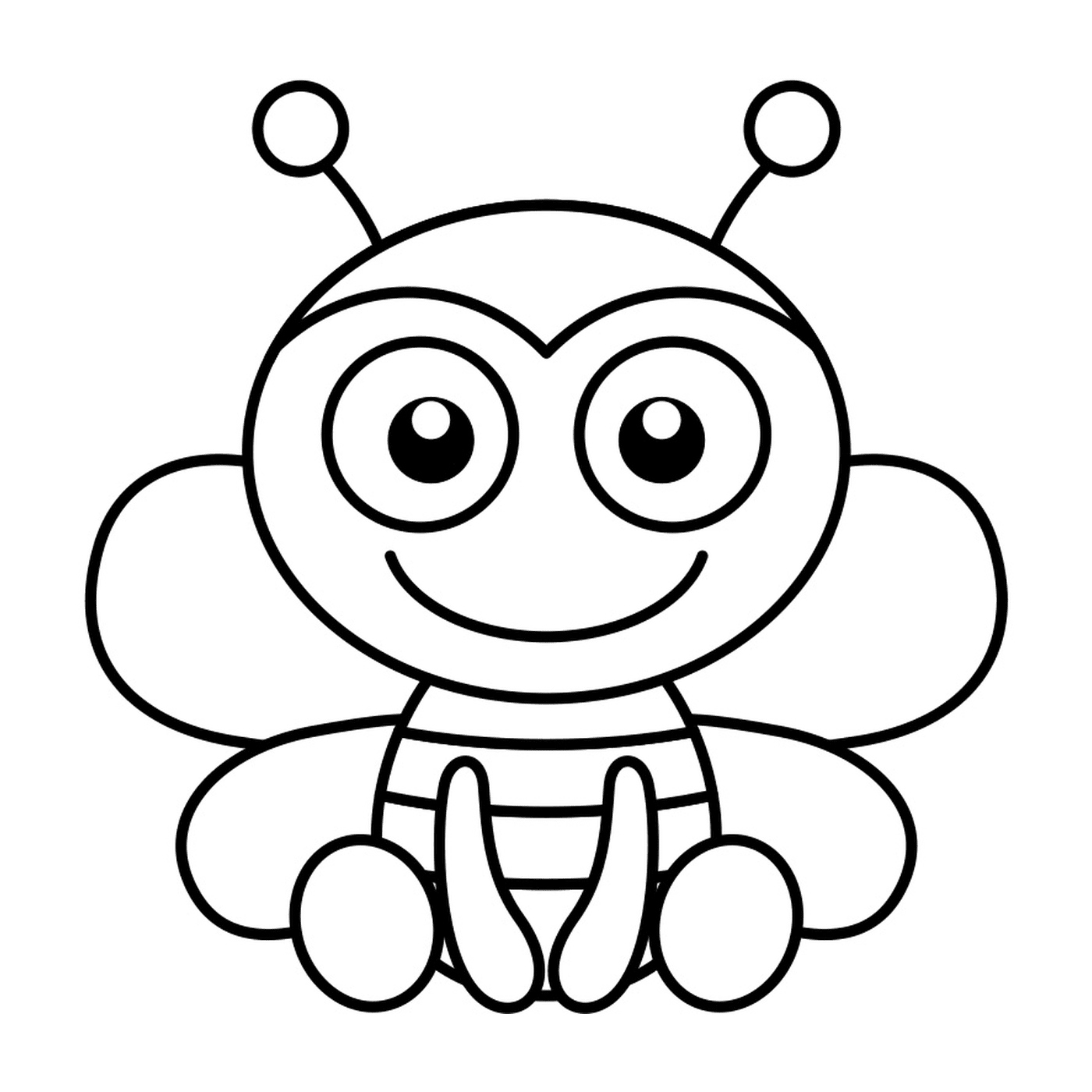   Une abeille facile à dessiner 