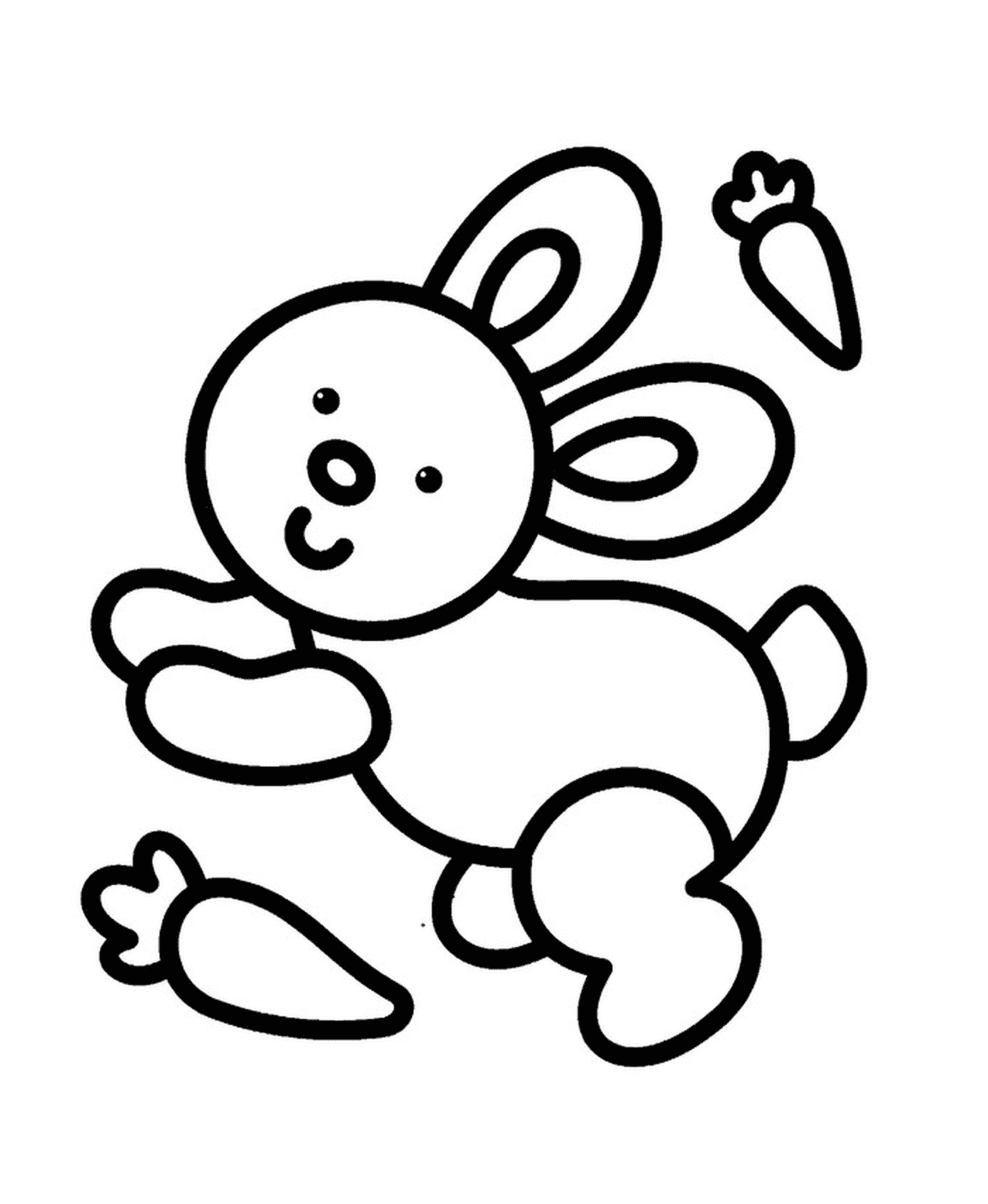   Un lapin facile à dessiner pour les enfants de maternelle 