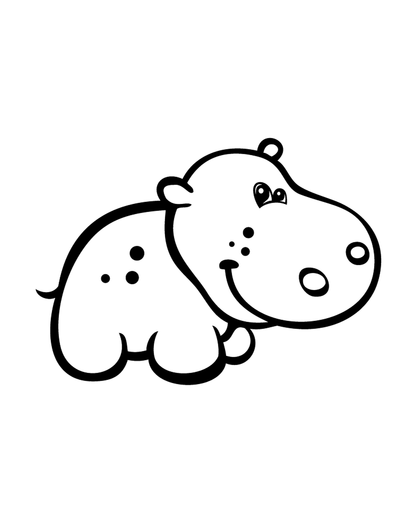   Une autre représentation d'un hippopotame 