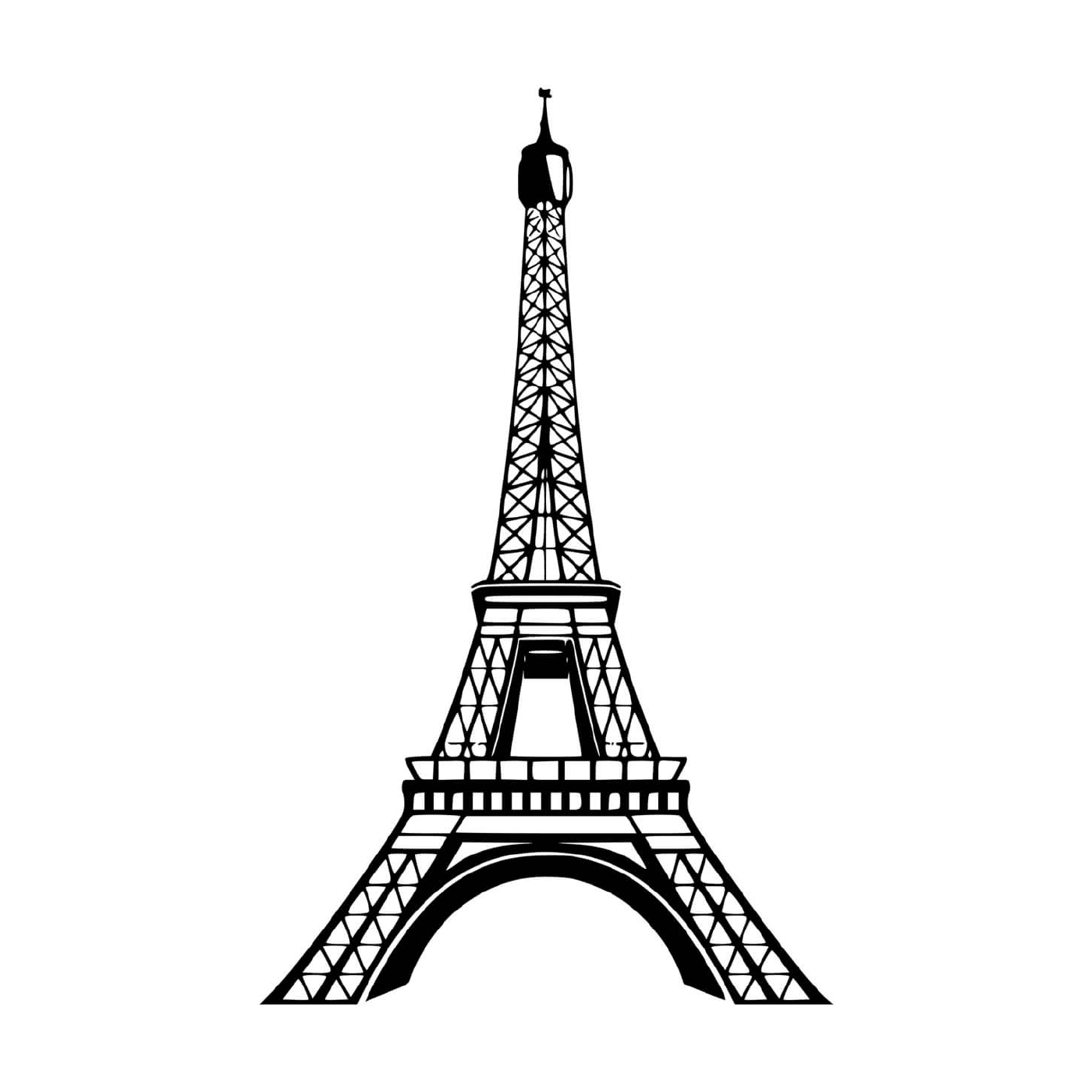   Tour Eiffel emblème officiel Paris 