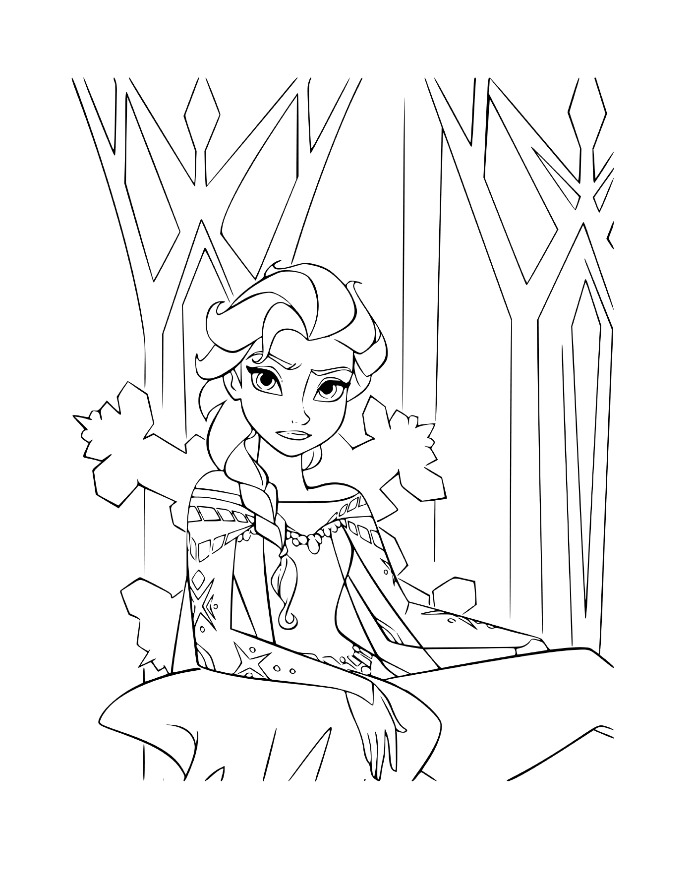   Elsa de La Reine des neiges, frustrée 