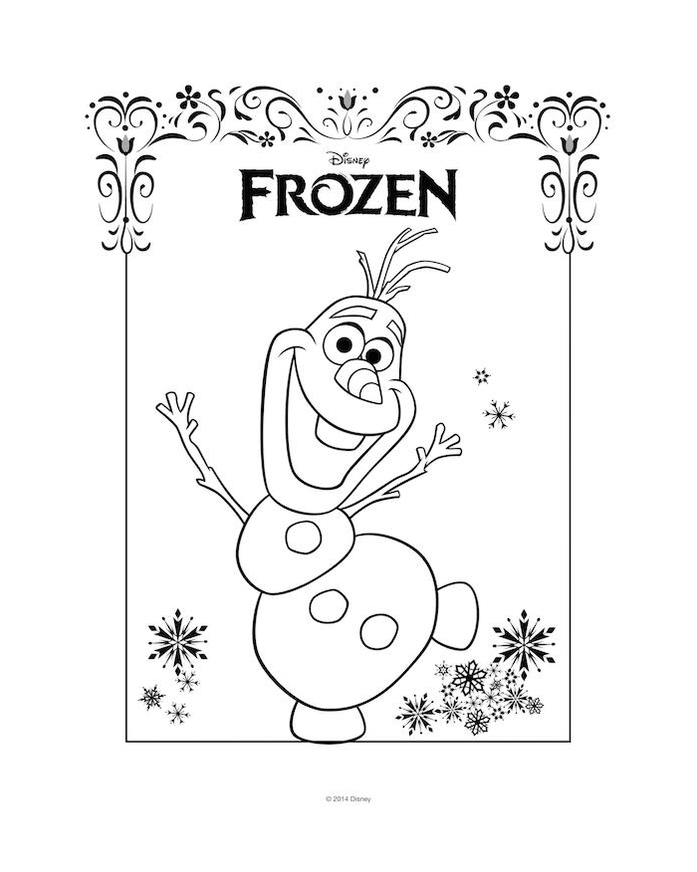   Olaf, portrait Disney de La Reine des neiges 