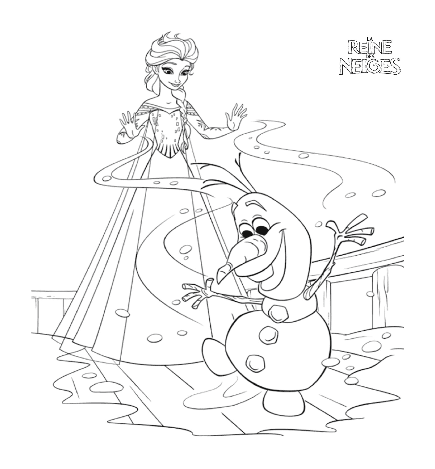   Elsa sauve Olaf 