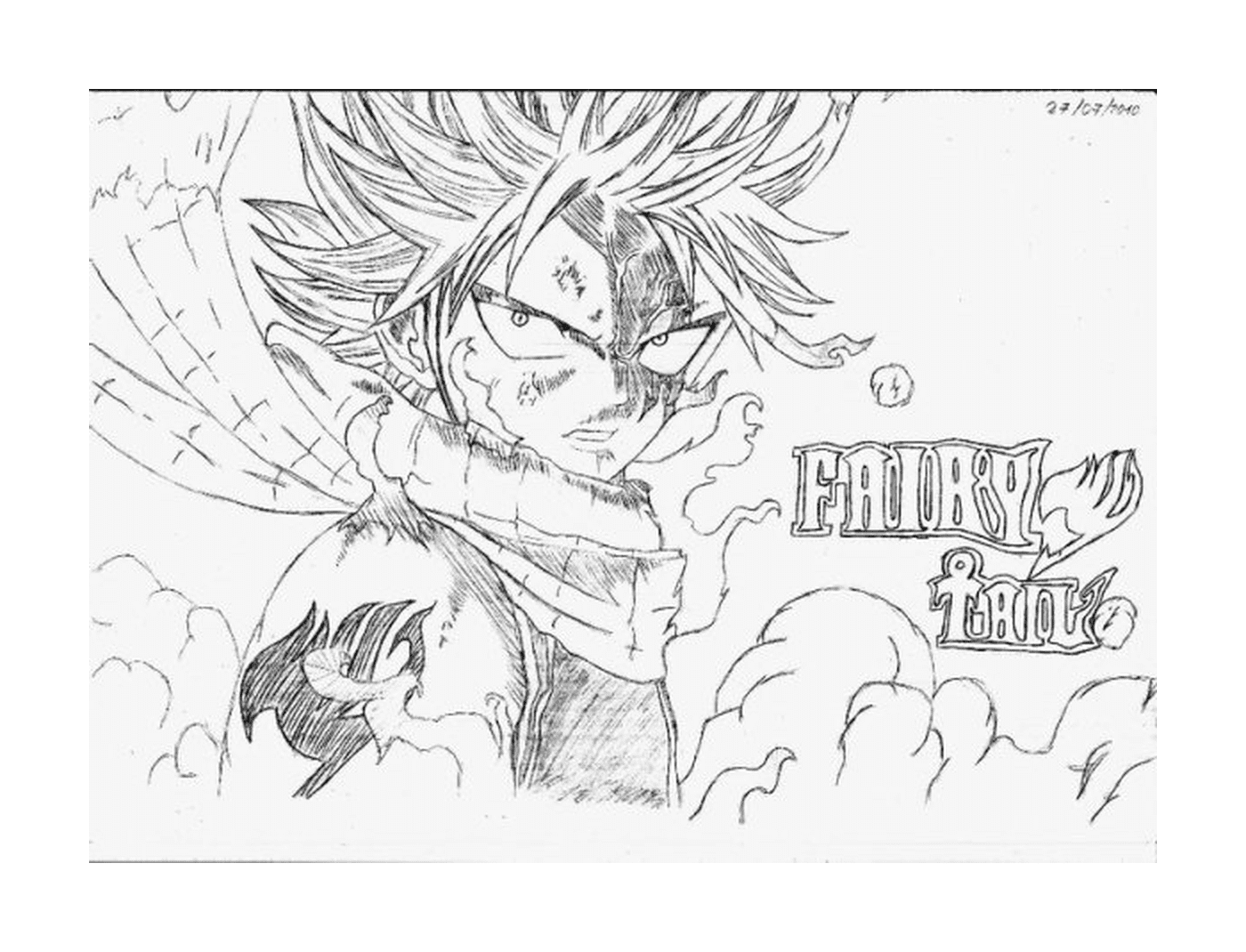   Un crayon et un jeune Goku 