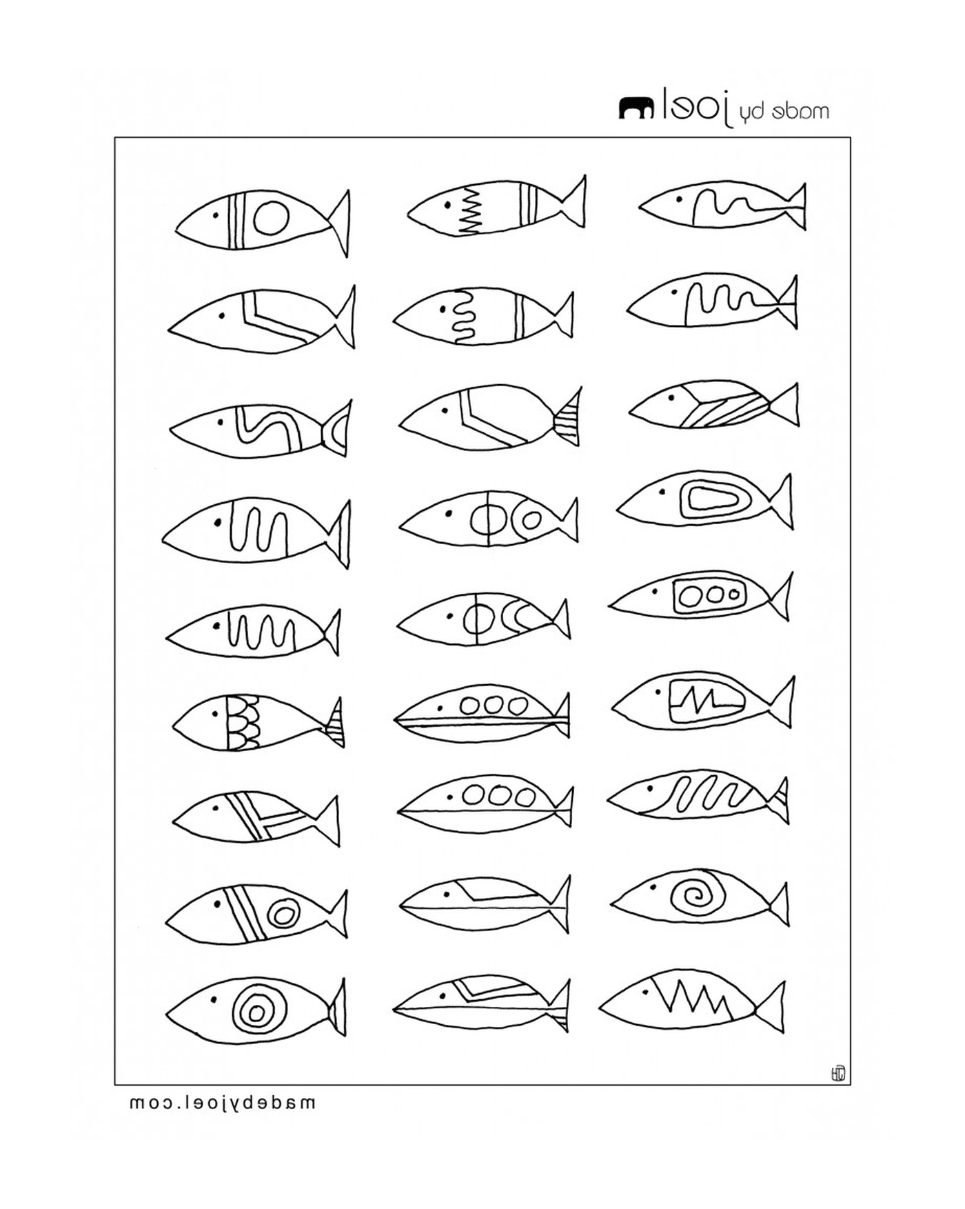   Différents types de poissons sur cette page 