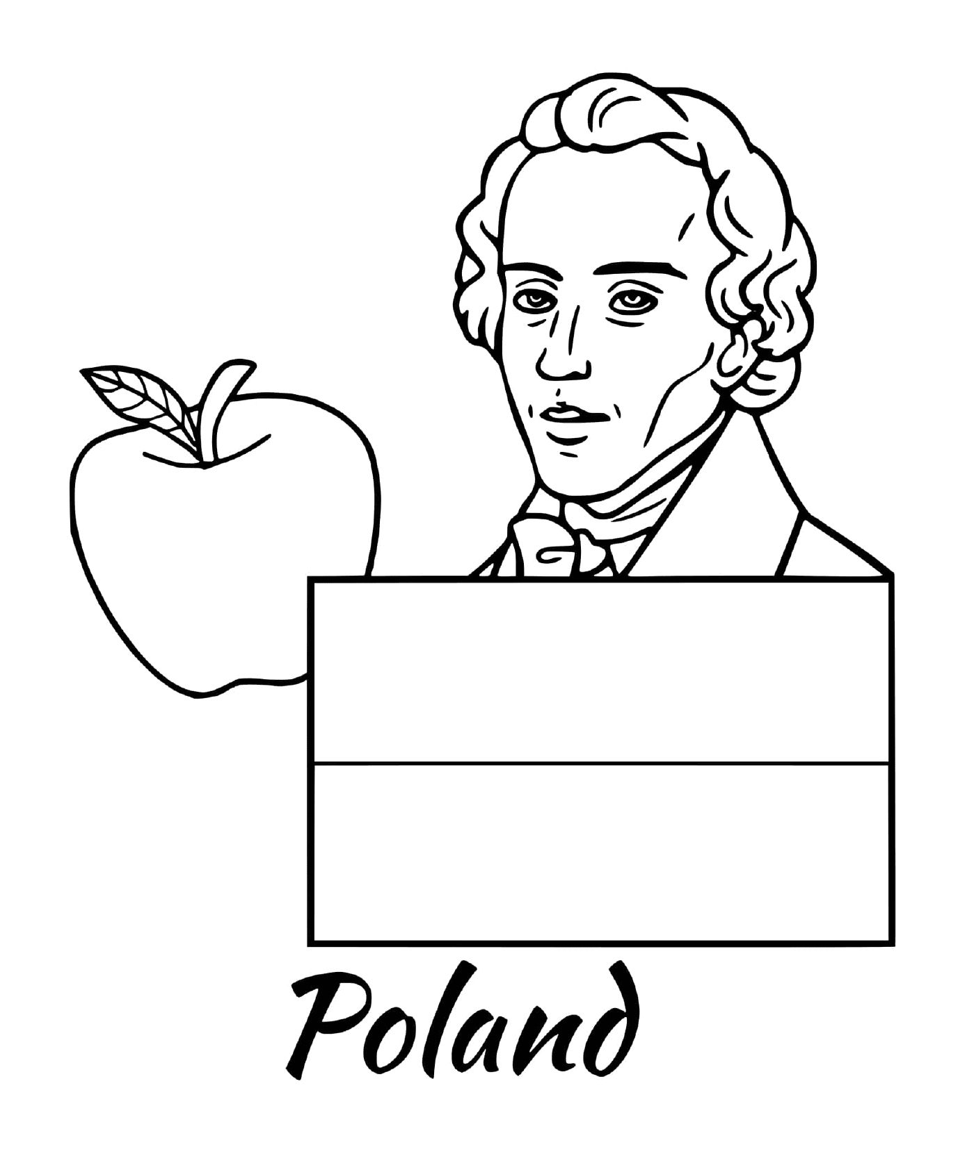   Drapeau de Pologne, Chopin 