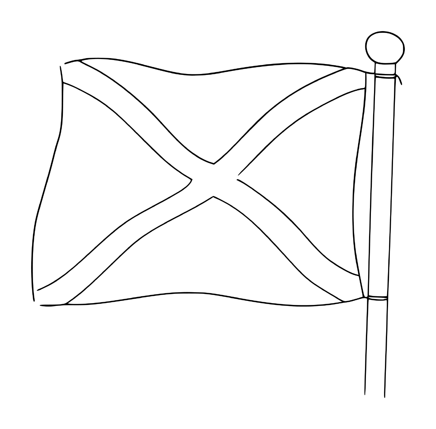  Un drapeau de l'Écosse 