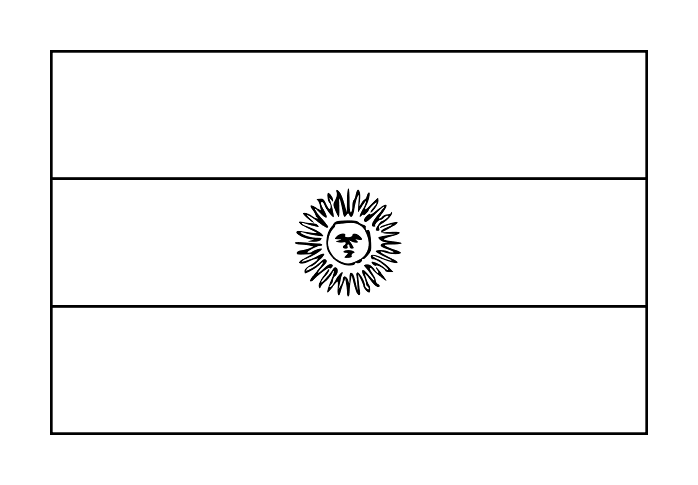   Un drapeau de l'argentine 