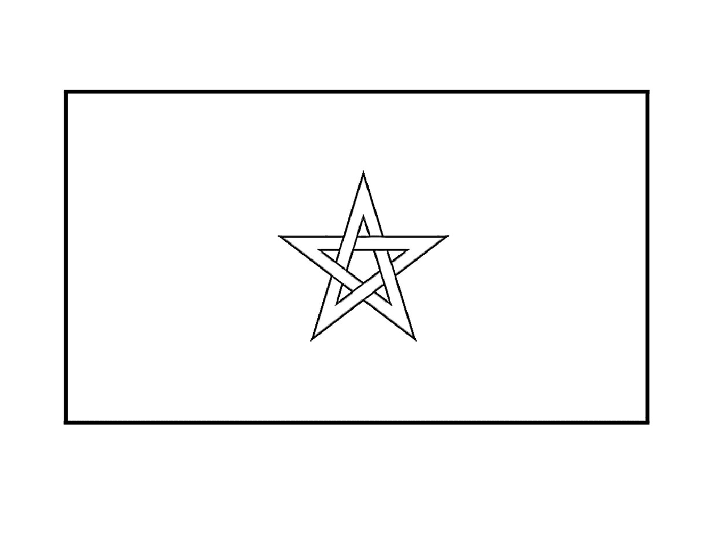   Un drapeau du Maroc 