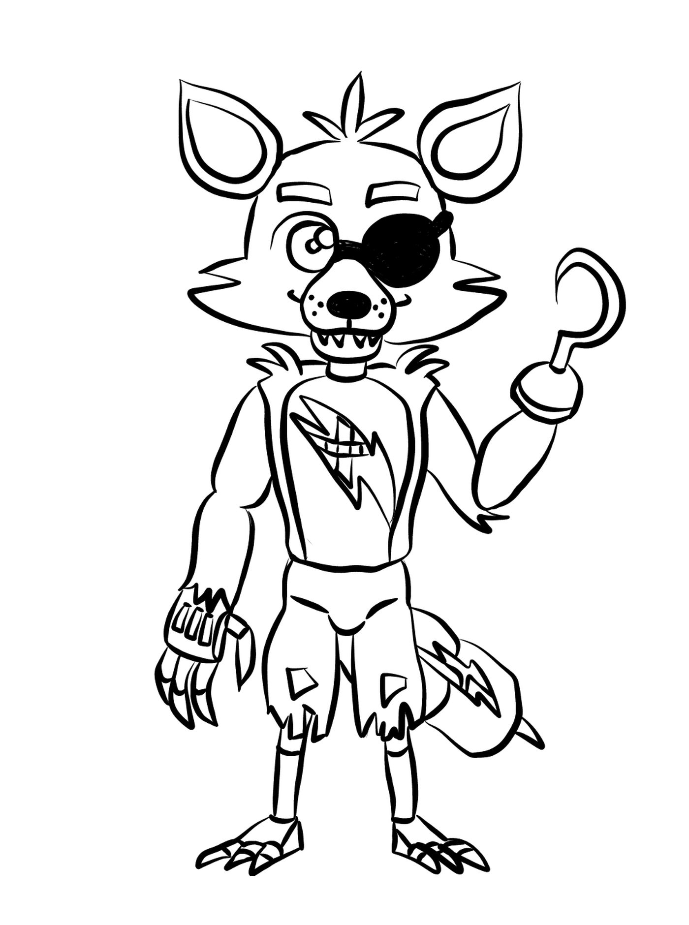   Un personnage de dessin animé représentant Foxy 